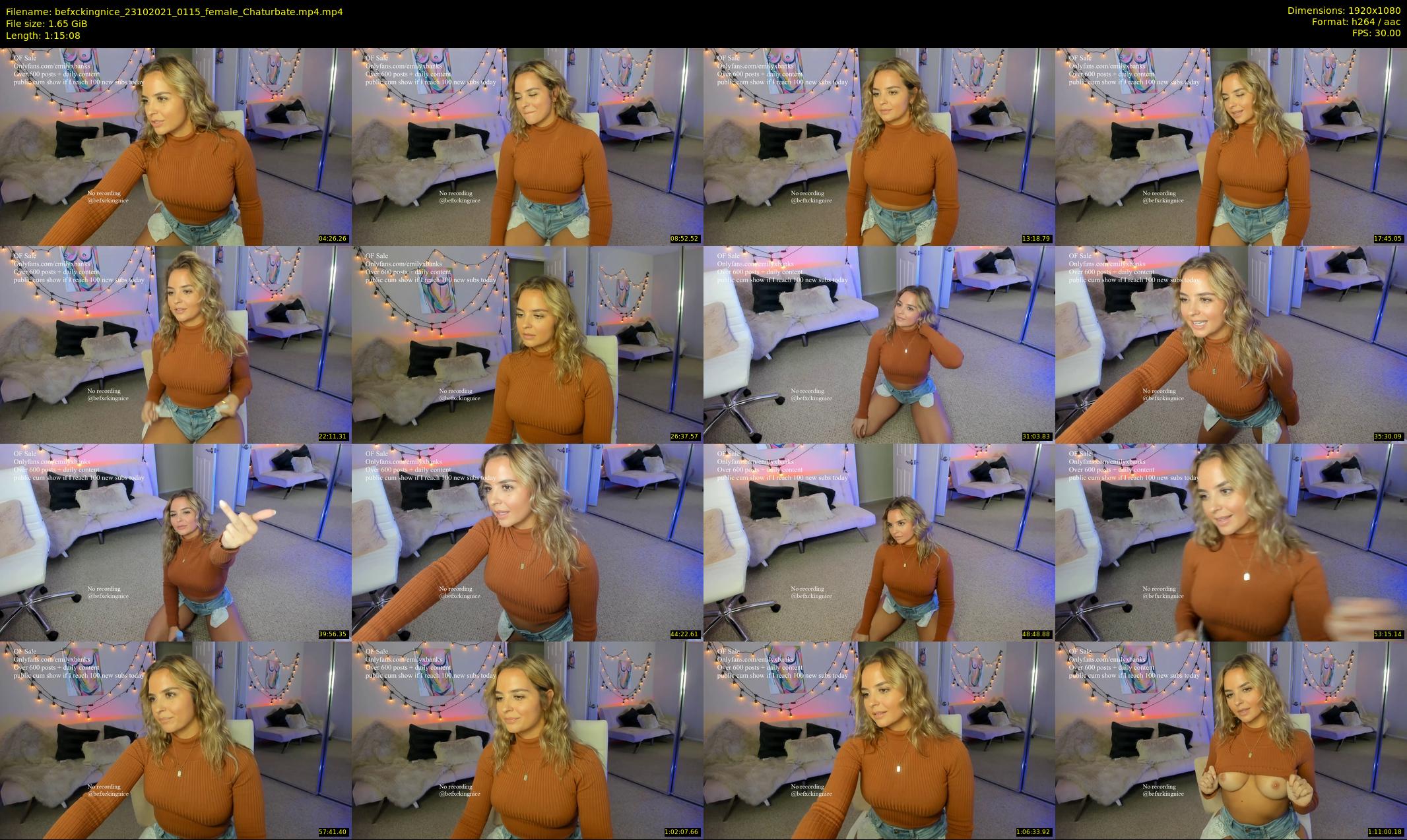 befxckingnice — 76 minute Chaturbate female cam show recording, 1080p, Oct 23, 2021