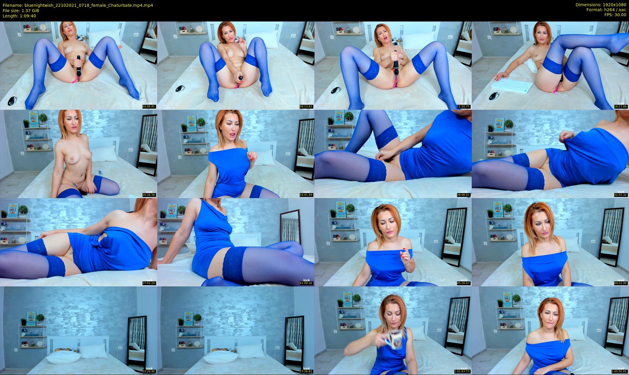 bluenightwish — 70 minute Chaturbate female cam show recording, 1080p, Oct 22, 2021