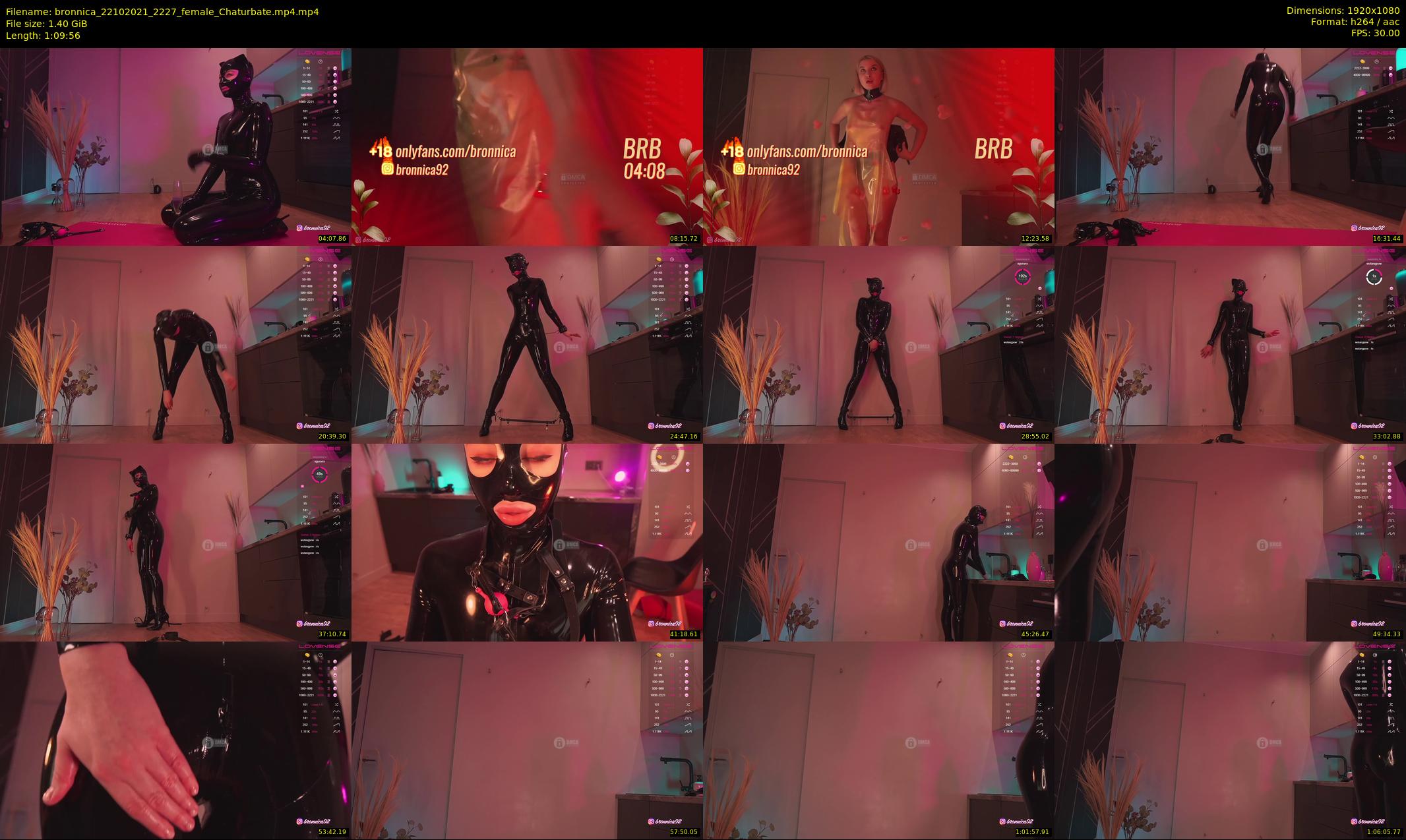 bronnica — 70 minute Chaturbate female cam show recording, 1080p, Oct 22, 2021