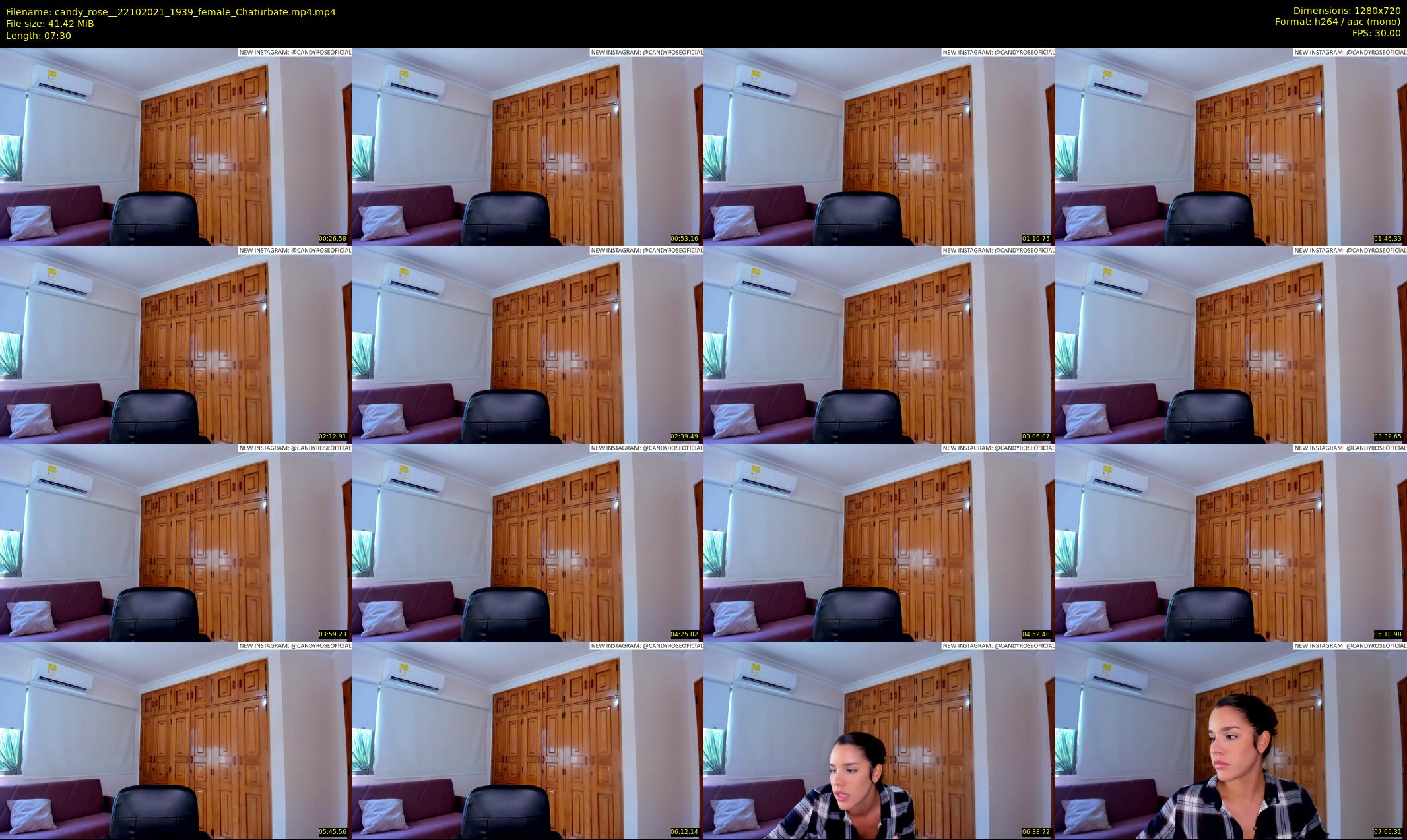 candy_rose_ — 8 minute Chaturbate female cam show recording, 720p, Oct 22, 2021
