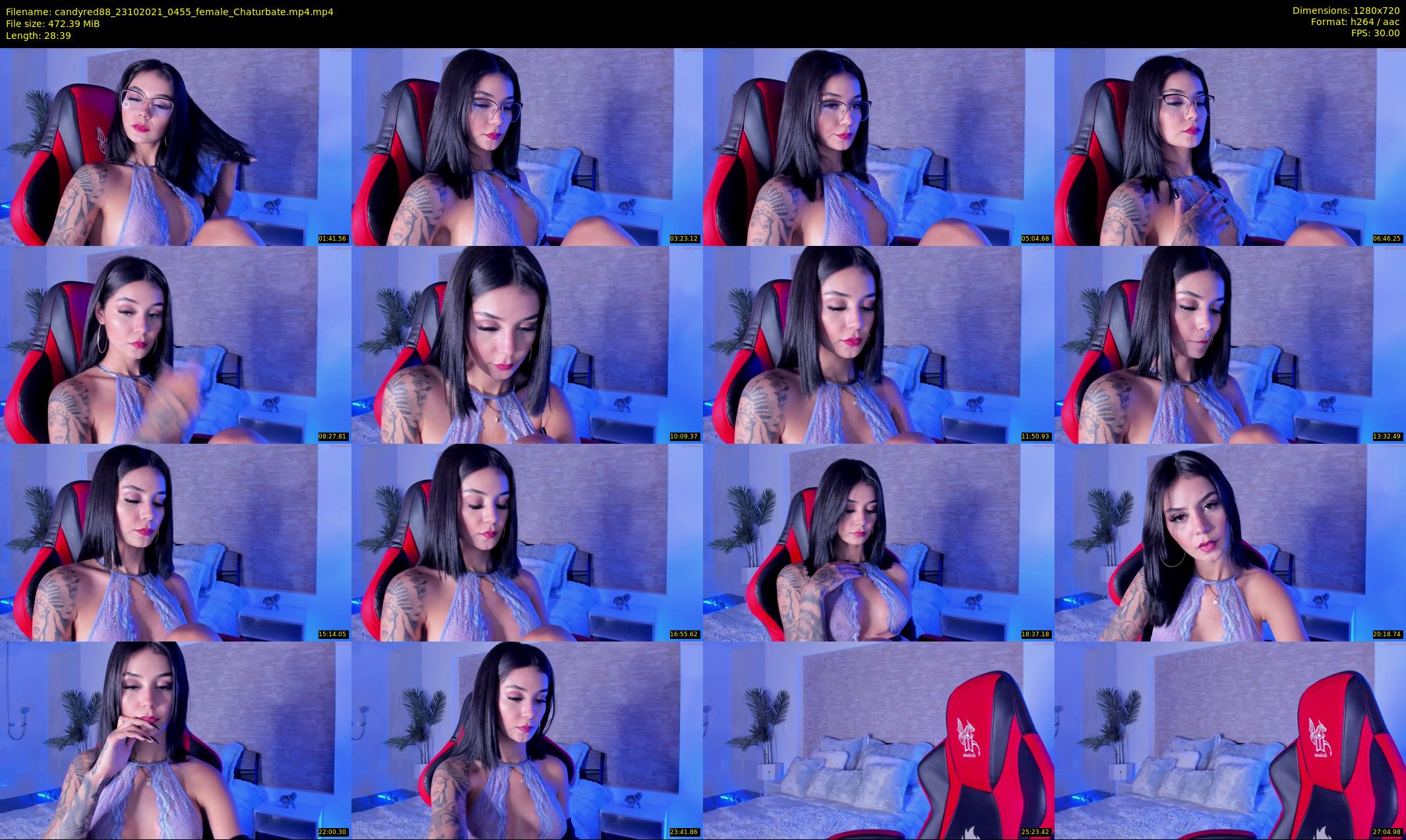 candyred88 — 29 minute Chaturbate female cam show recording, 720p, Oct 23, 2021