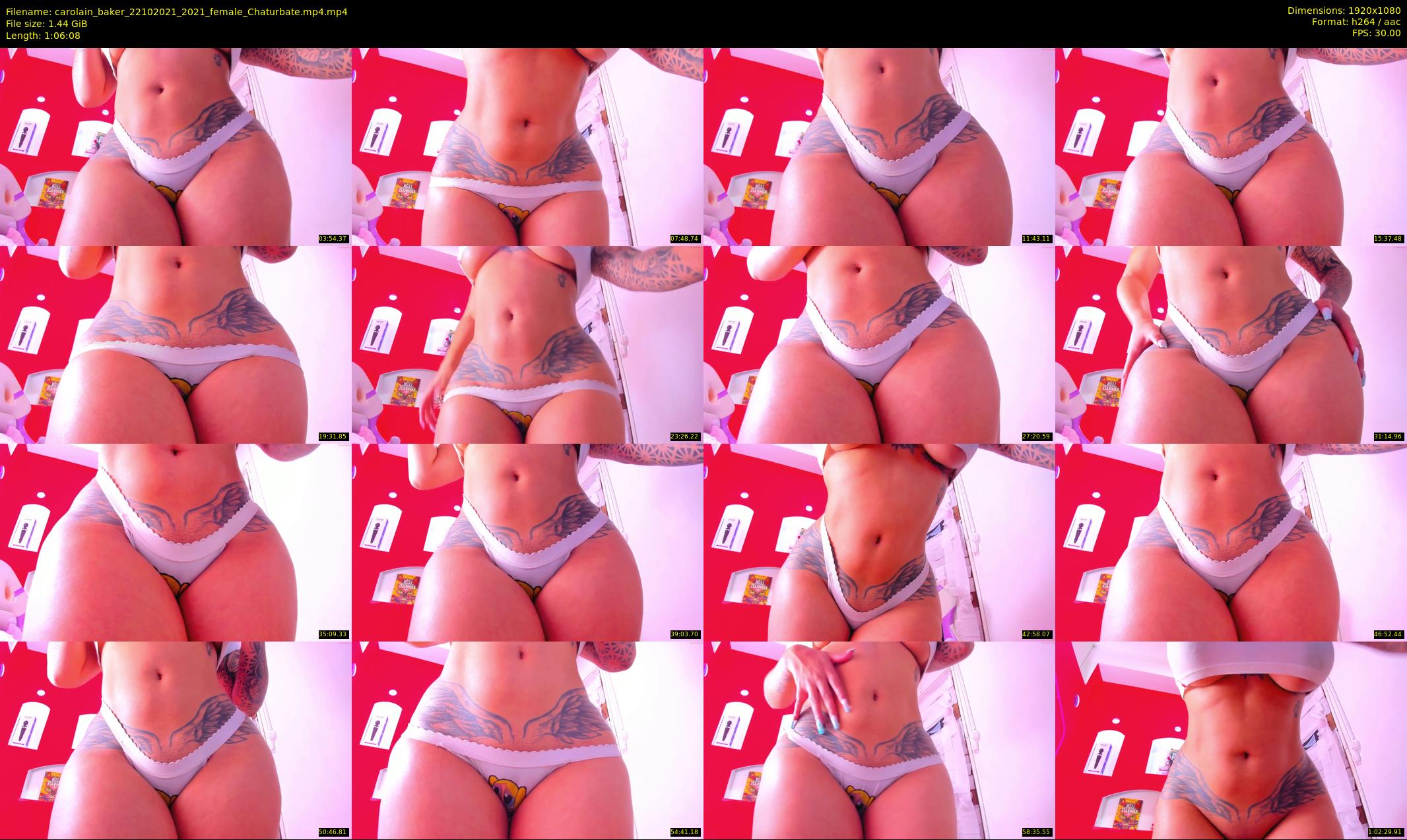 carolain_baker — 67 minute Chaturbate female cam show recording, 1080p, Oct 22, 2021