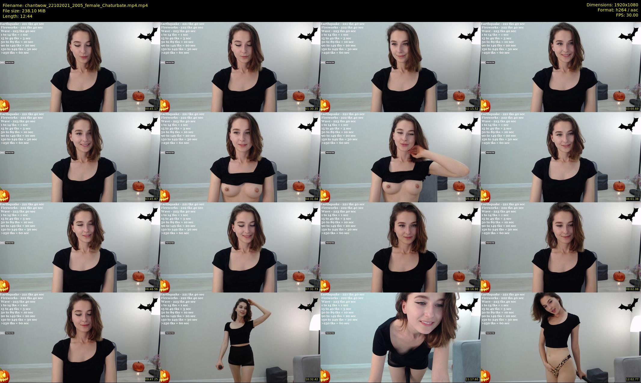 chantwow — 13 minute Chaturbate female cam show recording, 1080p, Oct 22, 2021