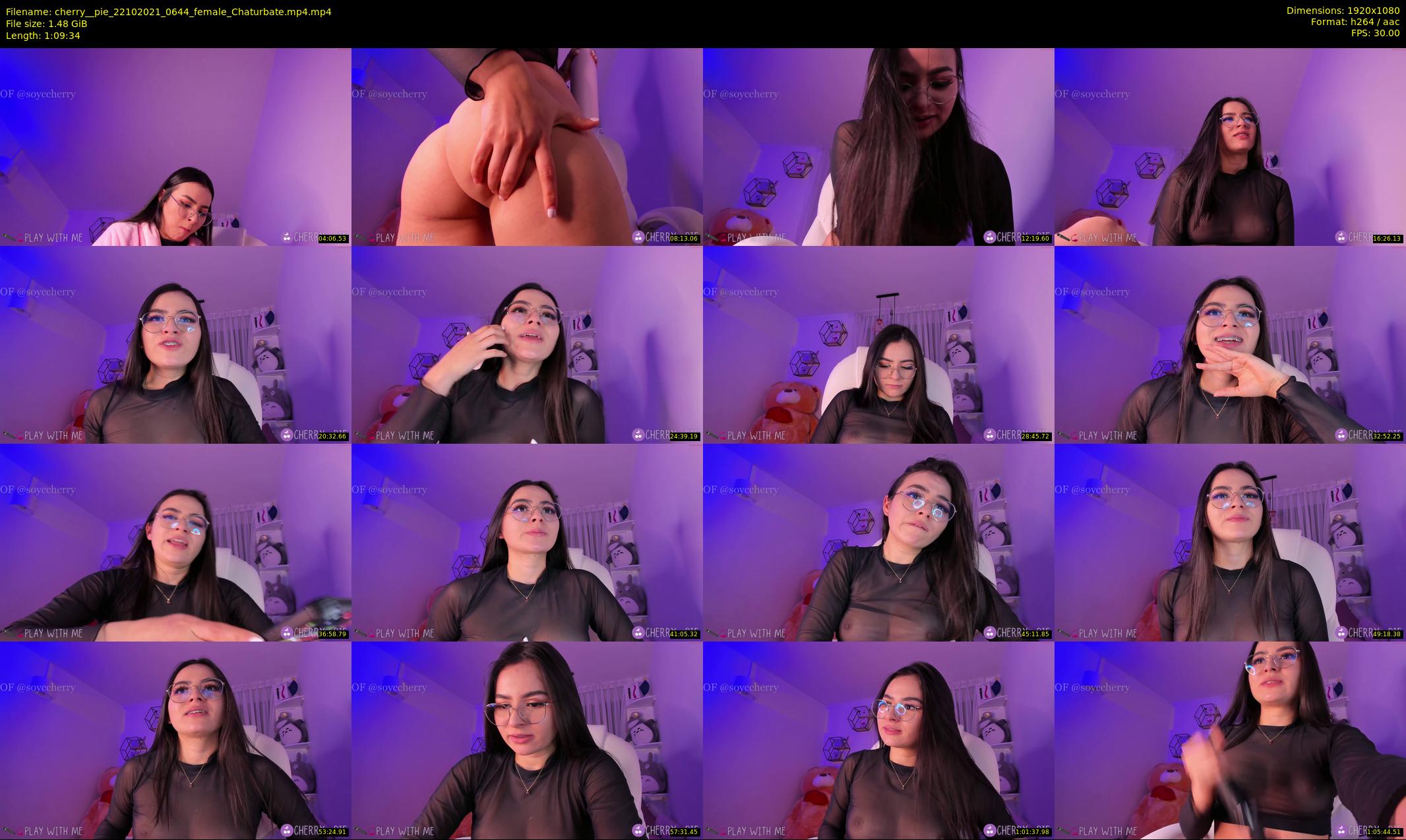 cherry__pie — 70 minute Chaturbate female cam show recording, 1080p, Oct 22, 2021
