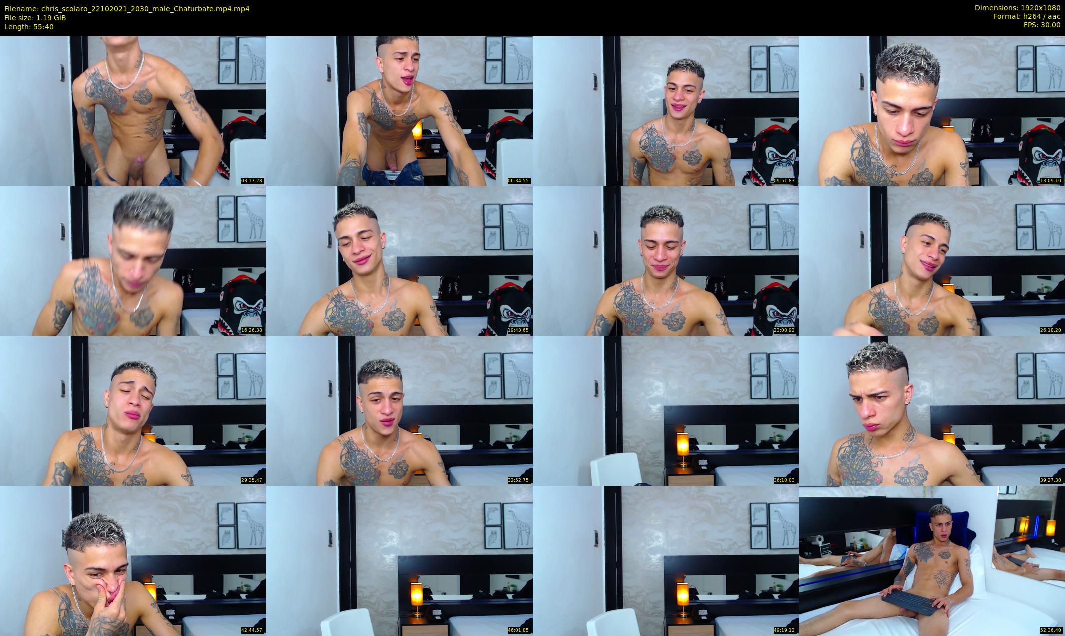 chris_scolaro — 56 minute Chaturbate male cam show recording, 1080p, Oct 22, 2021