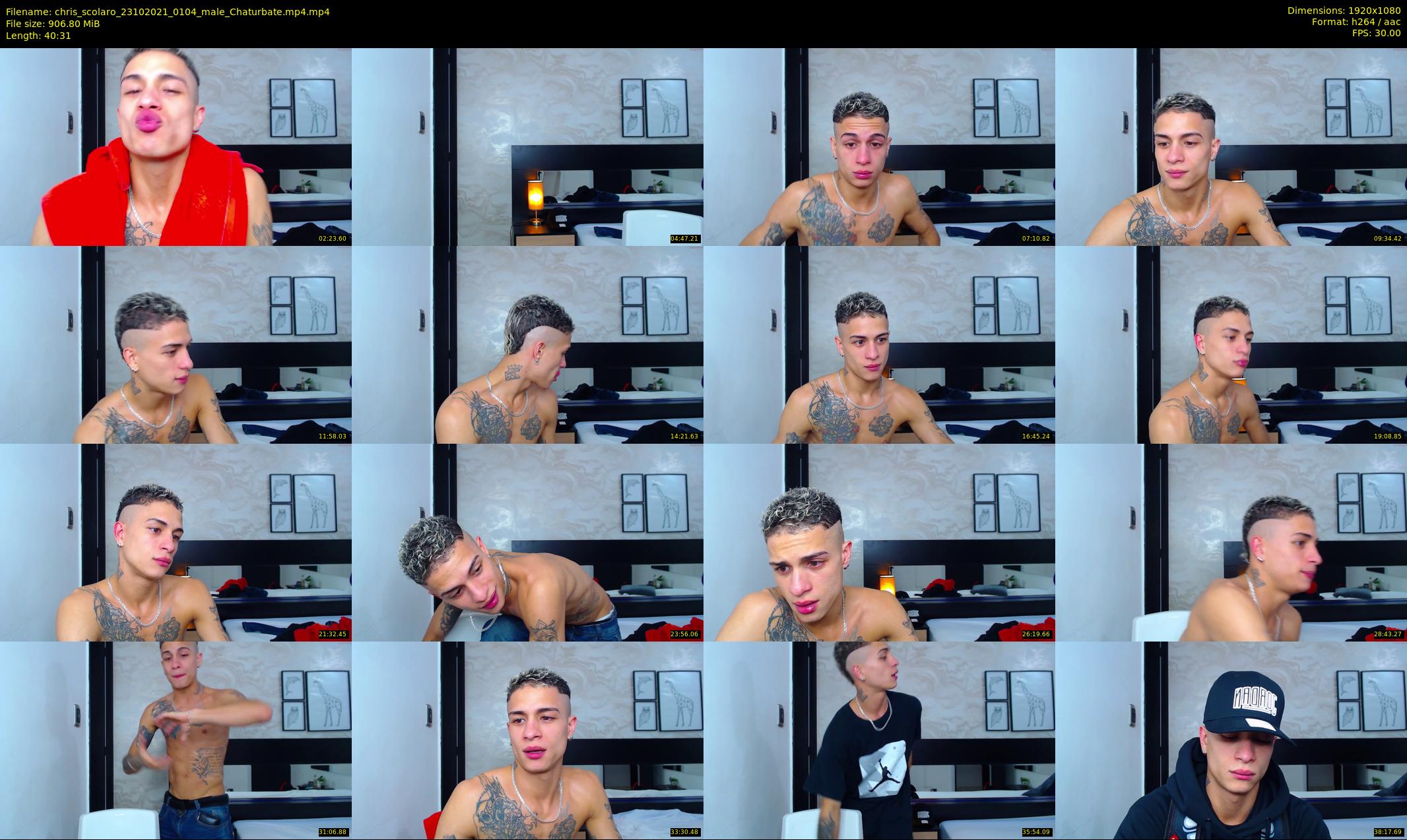 chris_scolaro — 41 minute Chaturbate male cam show recording, 1080p, Oct 23, 2021