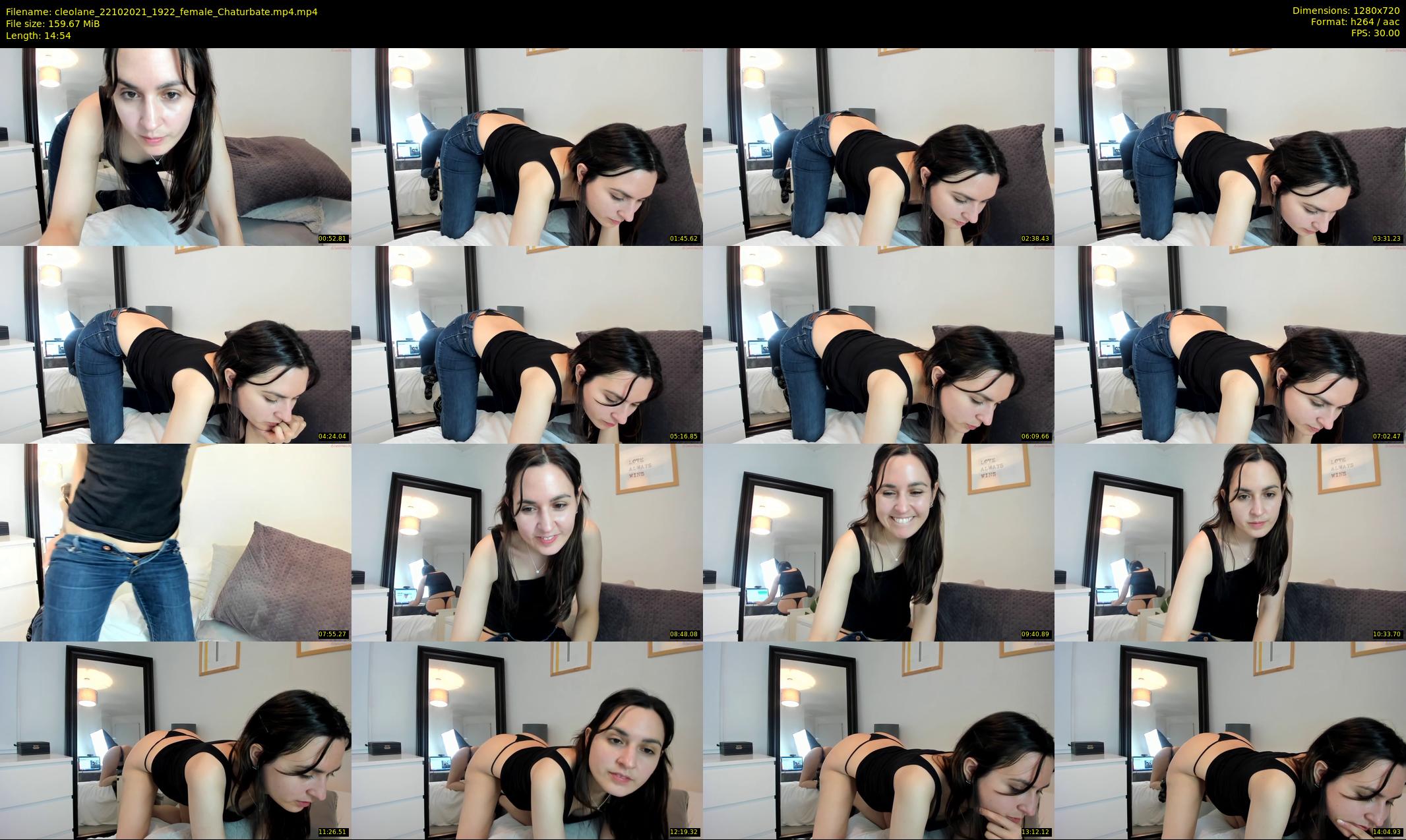 cleolane — 15 minute Chaturbate female cam show recording, 720p, Oct 22, 2021
