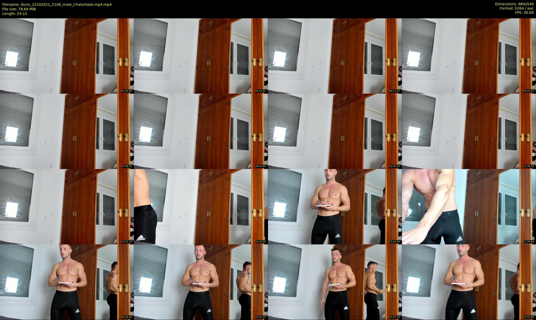 durio — 25 minute Chaturbate male cam show recording, 480p, Oct 22, 2021