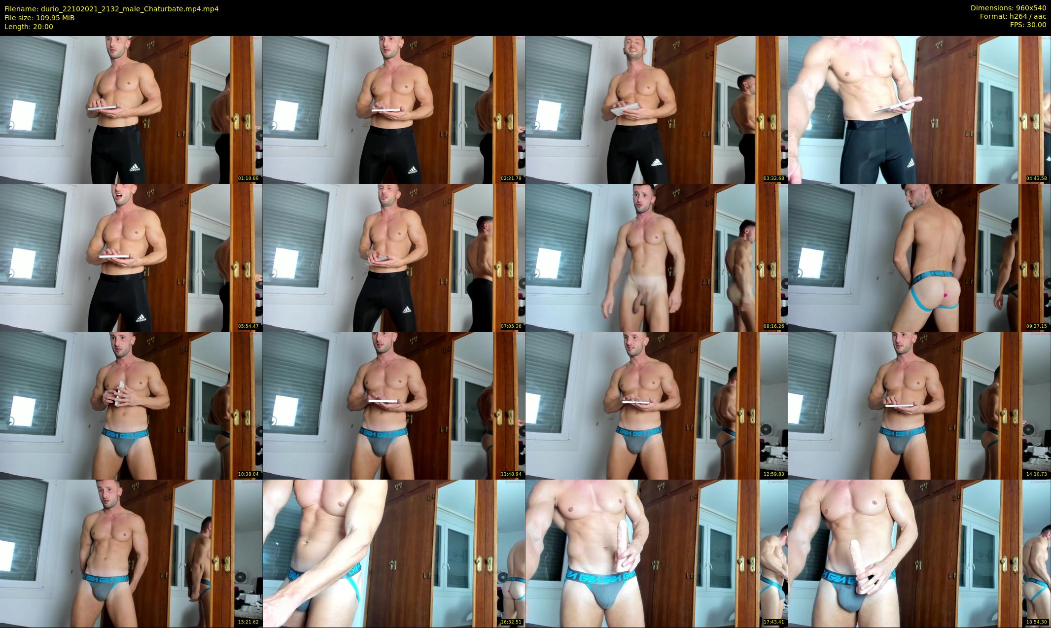durio — 20 minute Chaturbate male cam show recording, 480p, Oct 22, 2021