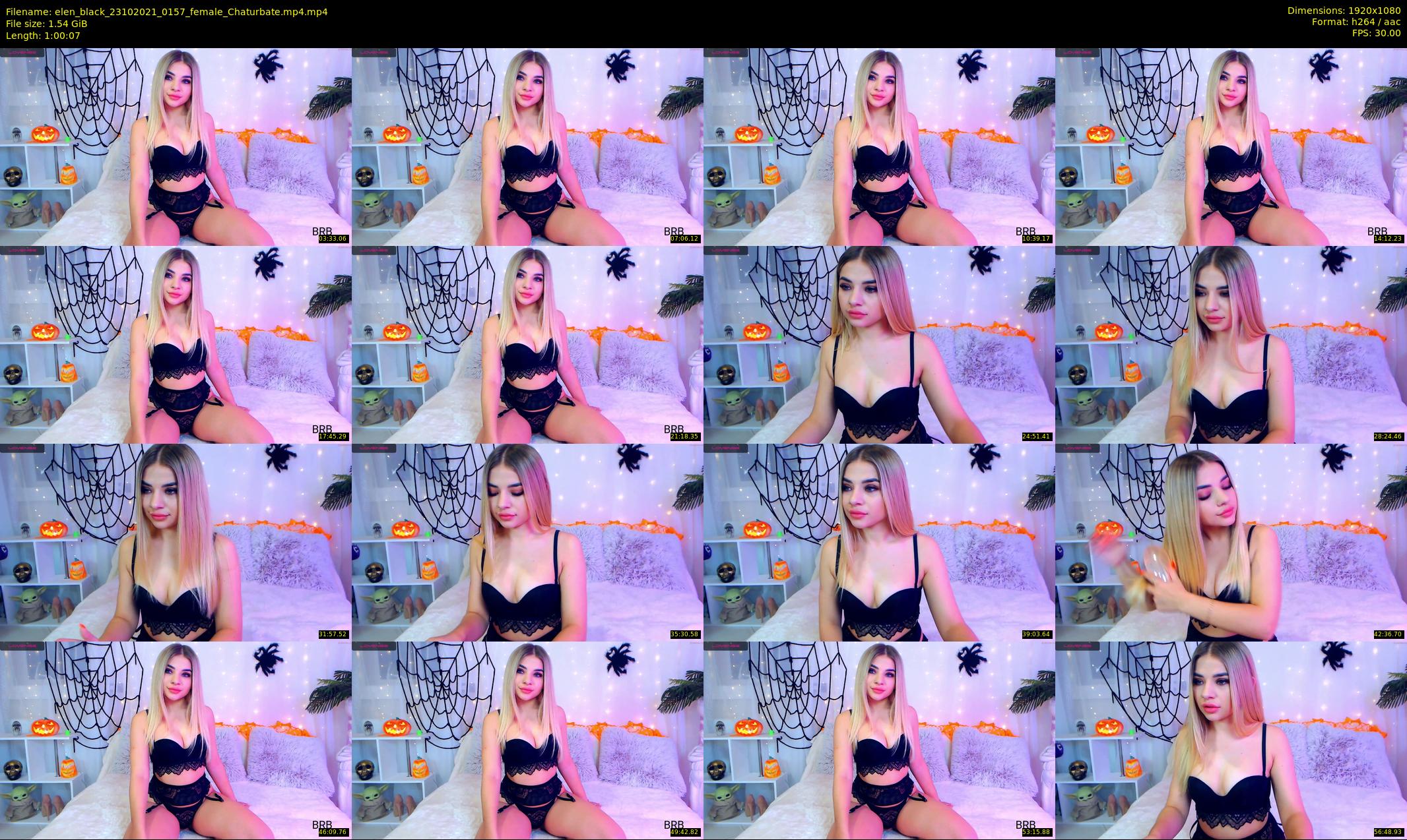 elen_black — 61 minute Chaturbate female cam show recording, 1080p, Oct 23, 2021