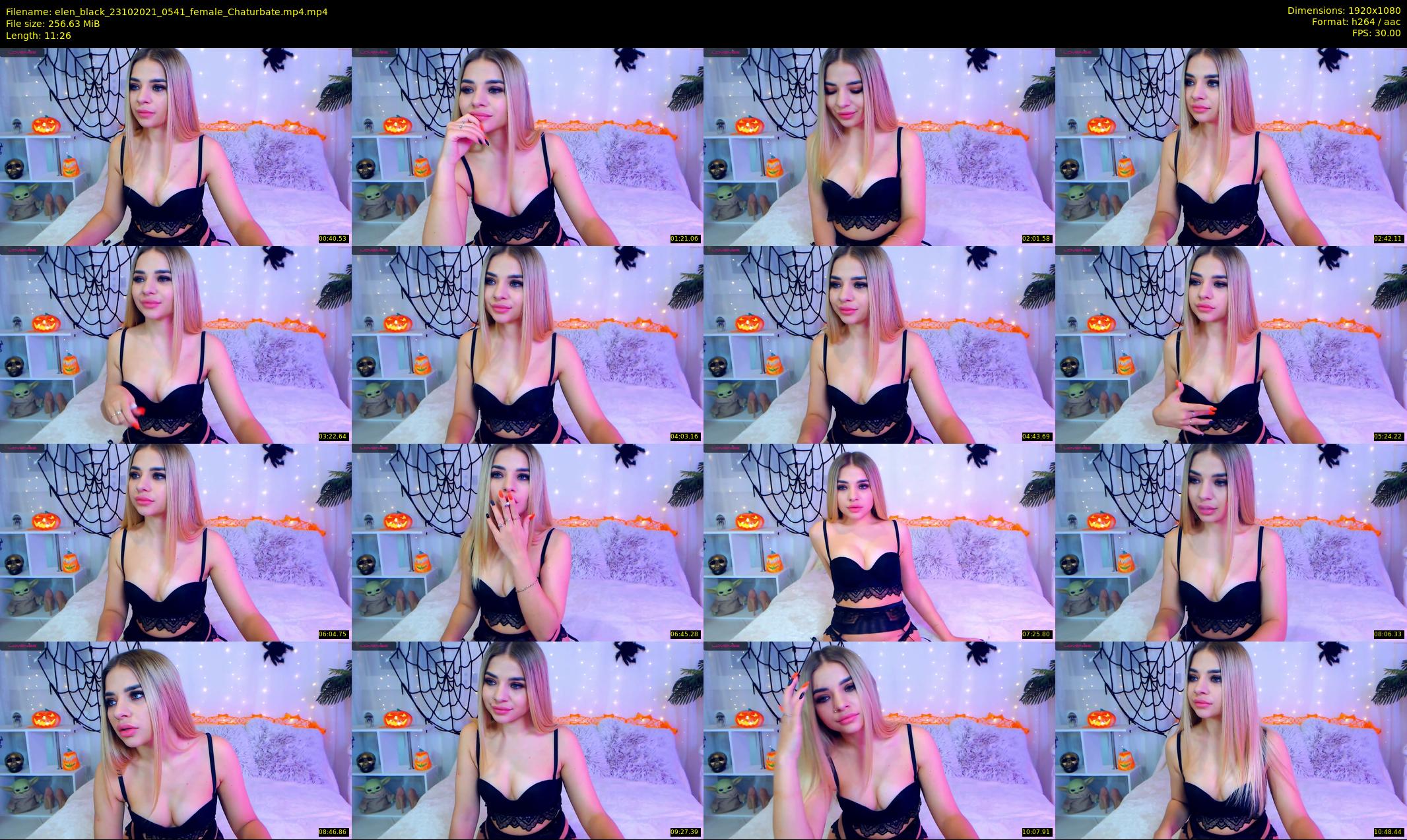 elen_black — 12 minute Chaturbate female cam show recording, 1080p, Oct 23, 2021