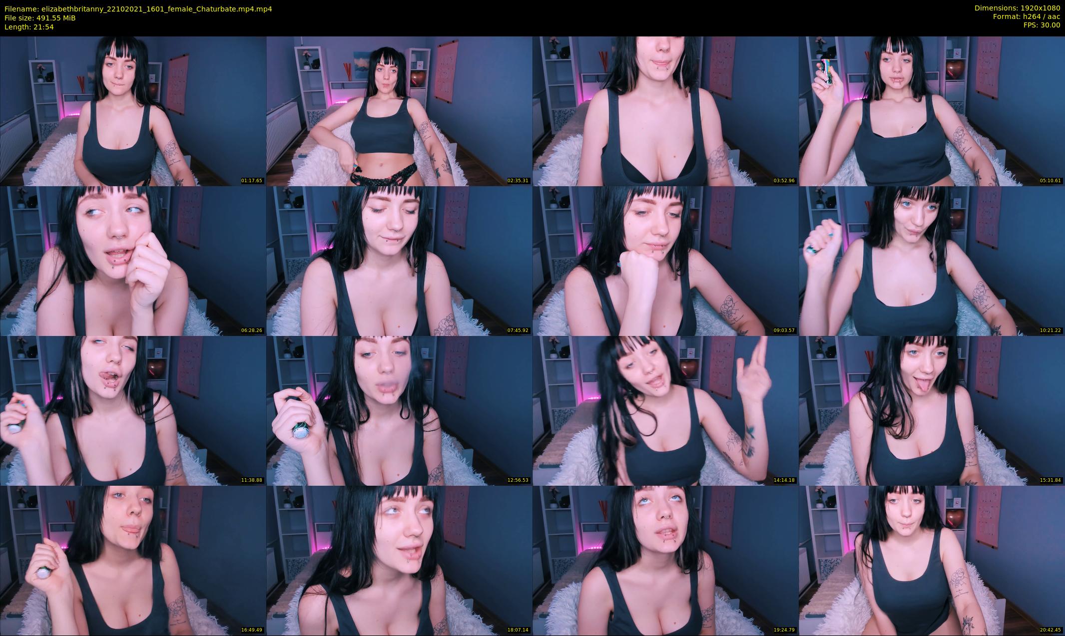 elizabethbritanny — 22 minute Chaturbate female cam show recording, 1080p, Oct 22, 2021