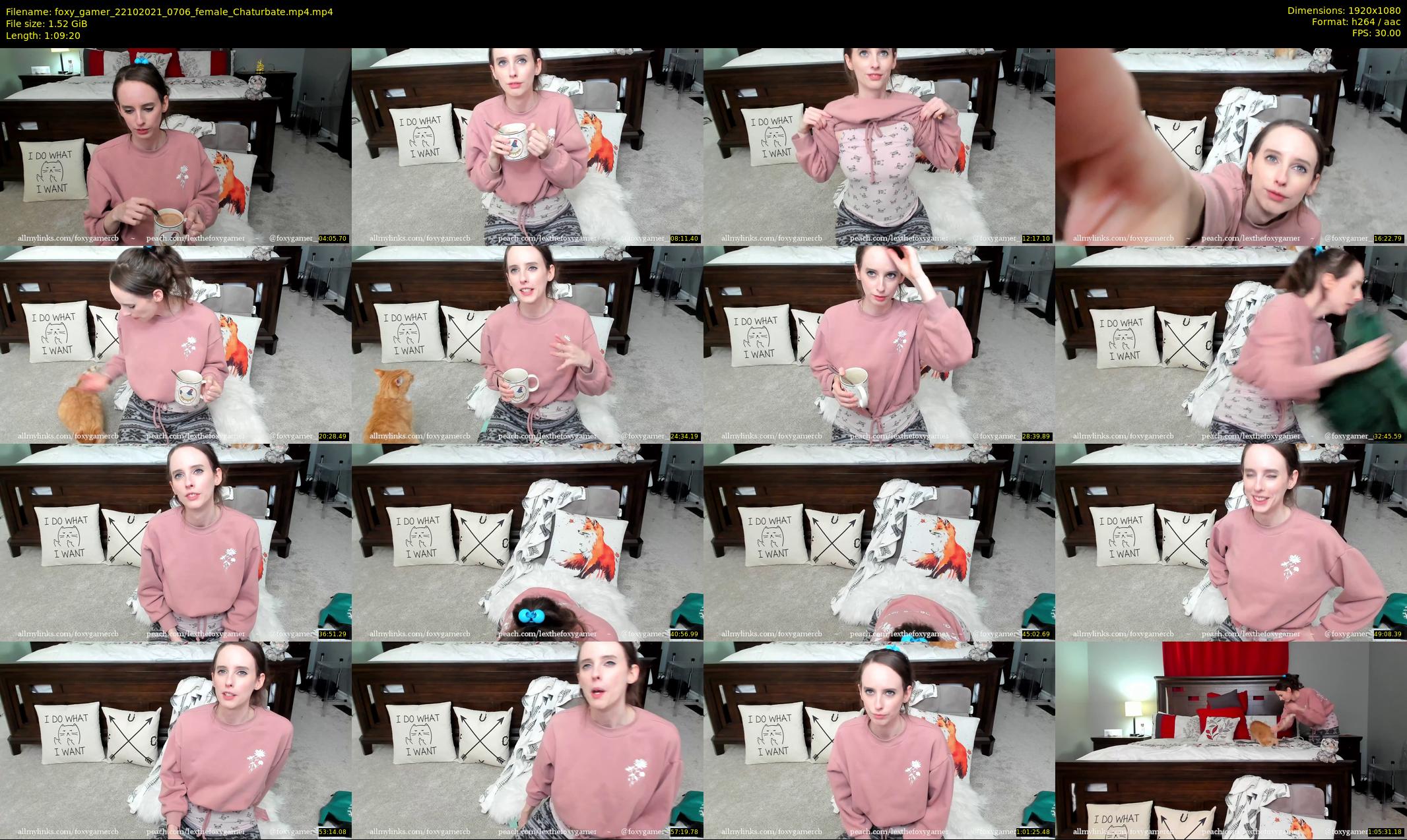 foxy_gamer — 70 minute Chaturbate female cam show recording, 1080p, Oct 22, 2021