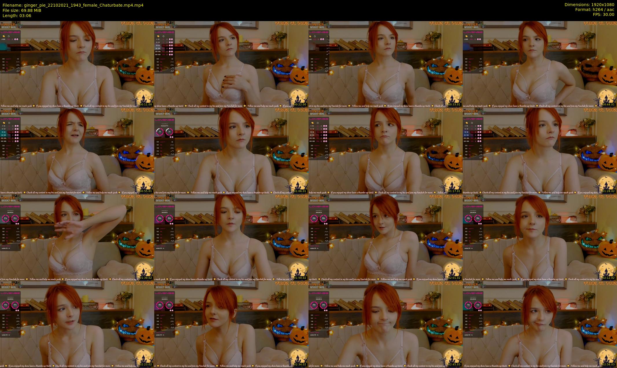 ginger_pie — 4 minute Chaturbate female cam show recording, 1080p, Oct 22, 2021