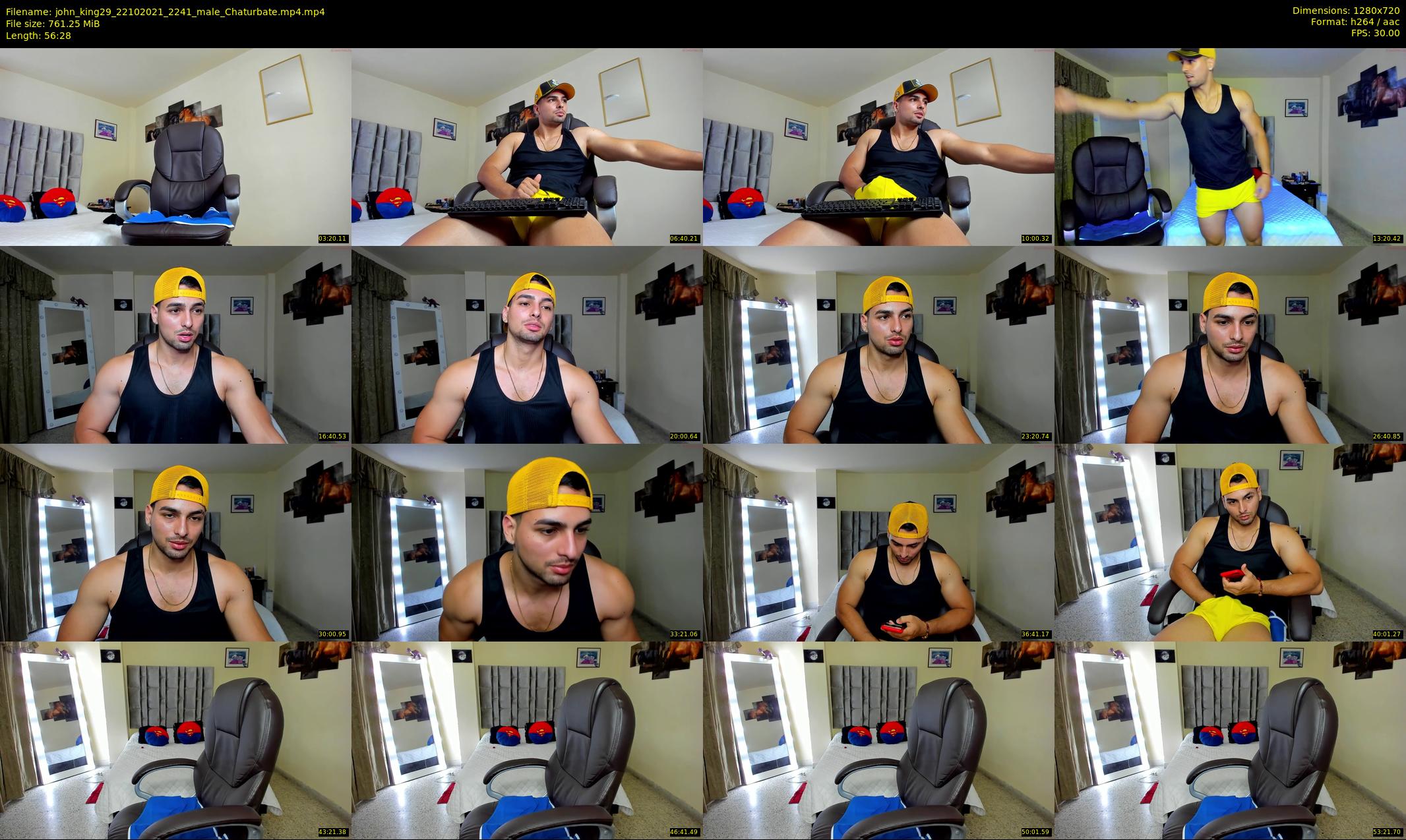 john_king29 — 57 minute Chaturbate male cam show recording, 720p, Oct 22, 2021