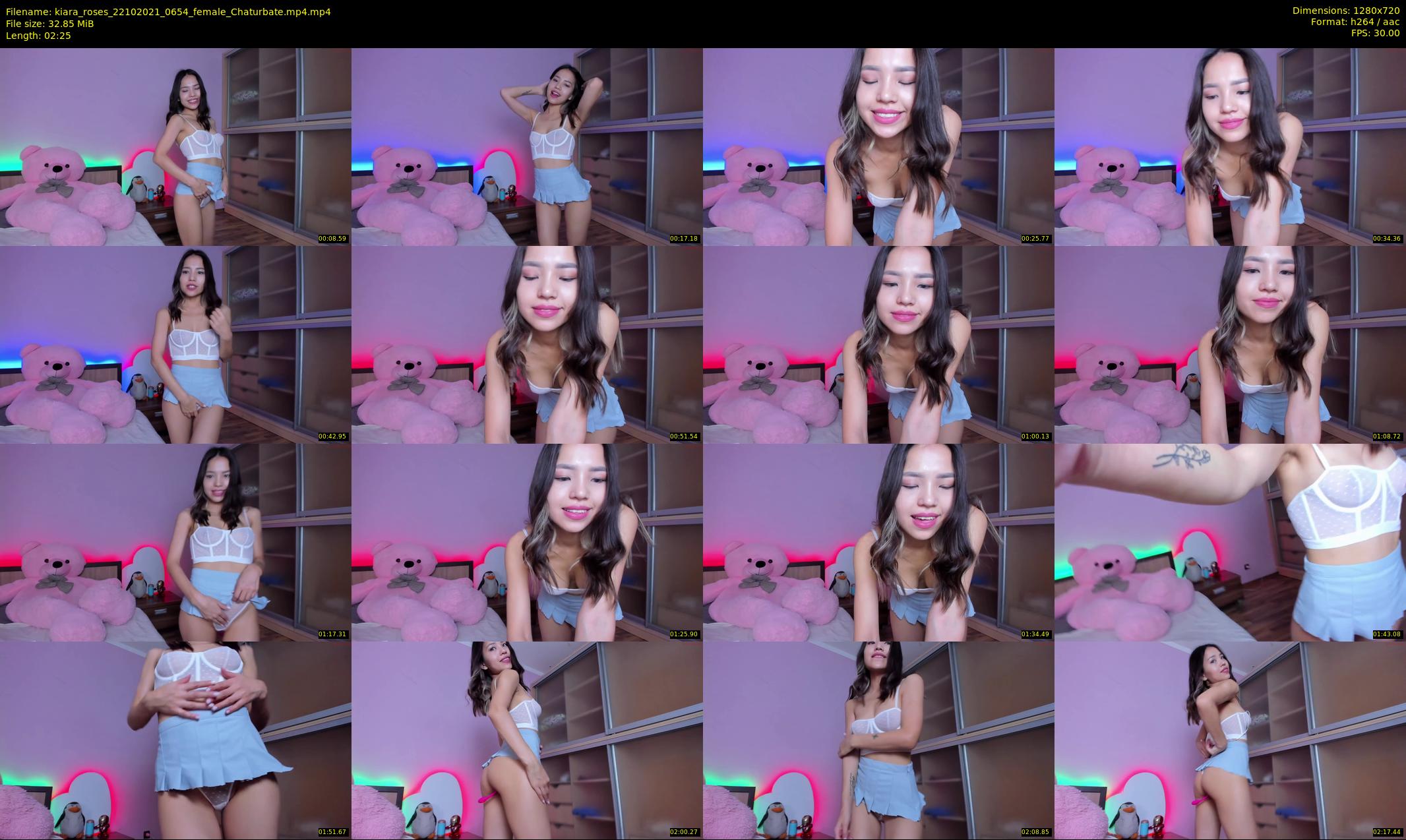 kiara_roses — 3 minute Chaturbate female cam show recording, 720p, Oct 22, 2021