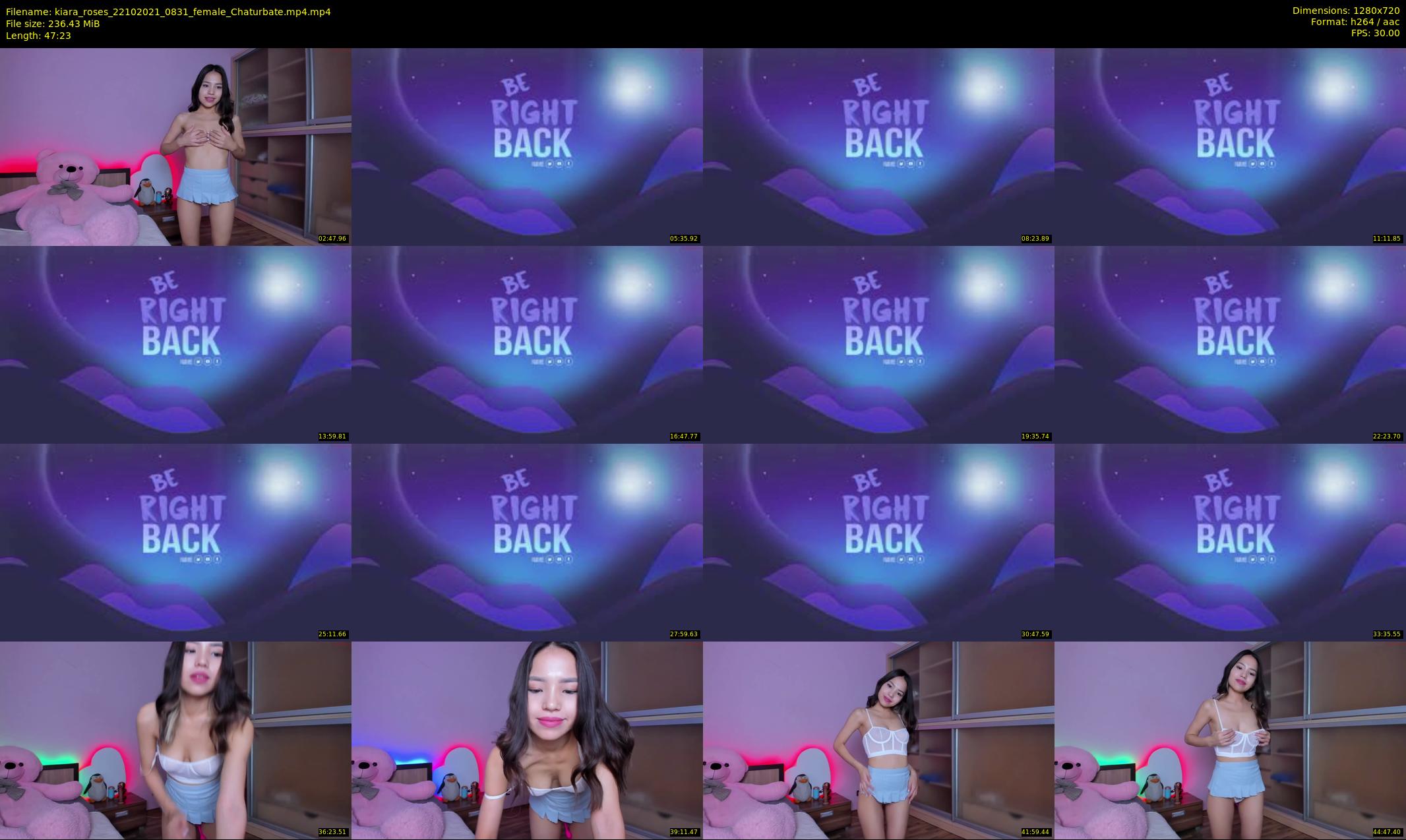 kiara_roses — 48 minute Chaturbate female cam show recording, 720p, Oct 22, 2021