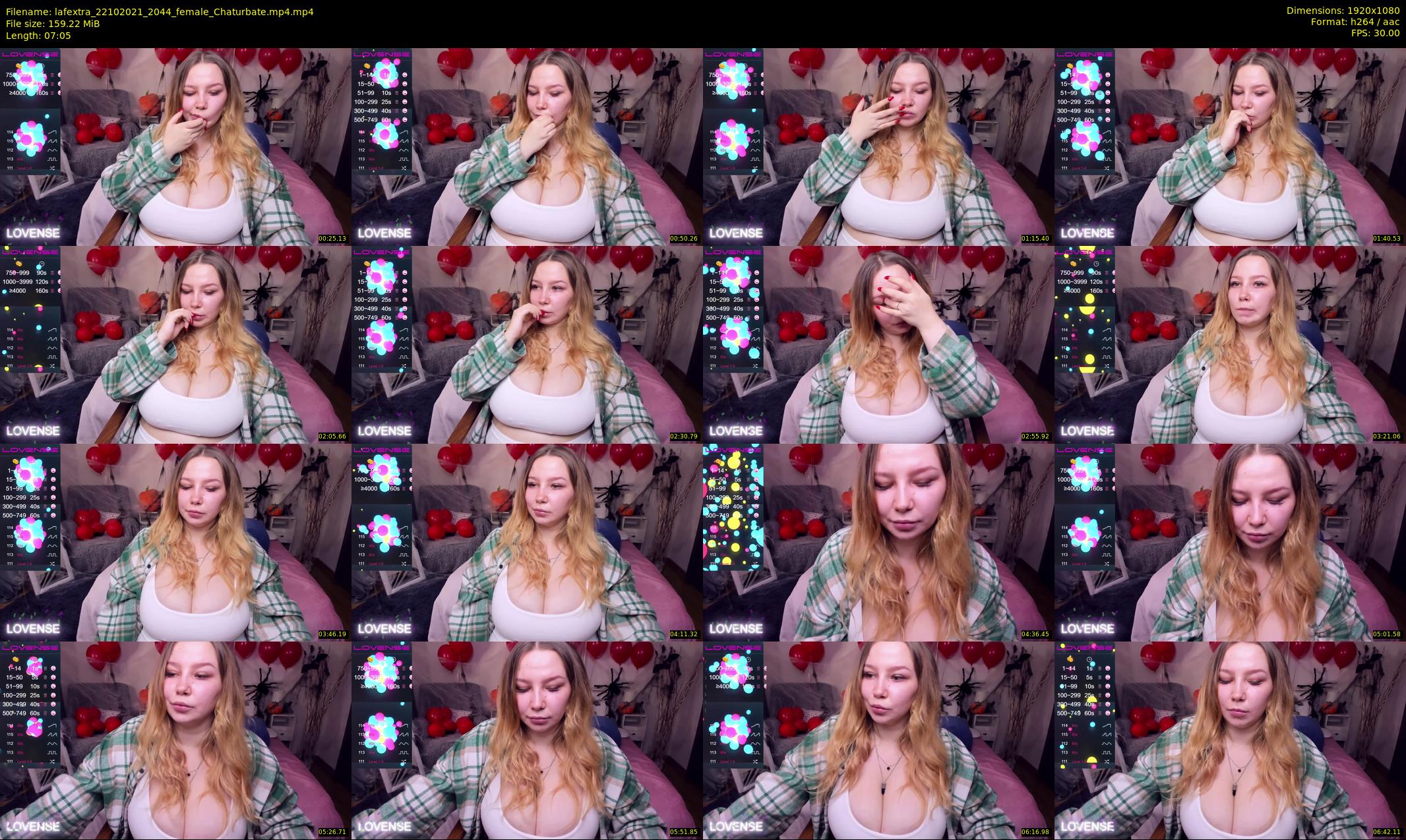 lafextra — 8 minute Chaturbate female cam show recording, 1080p, Oct 22, 2021