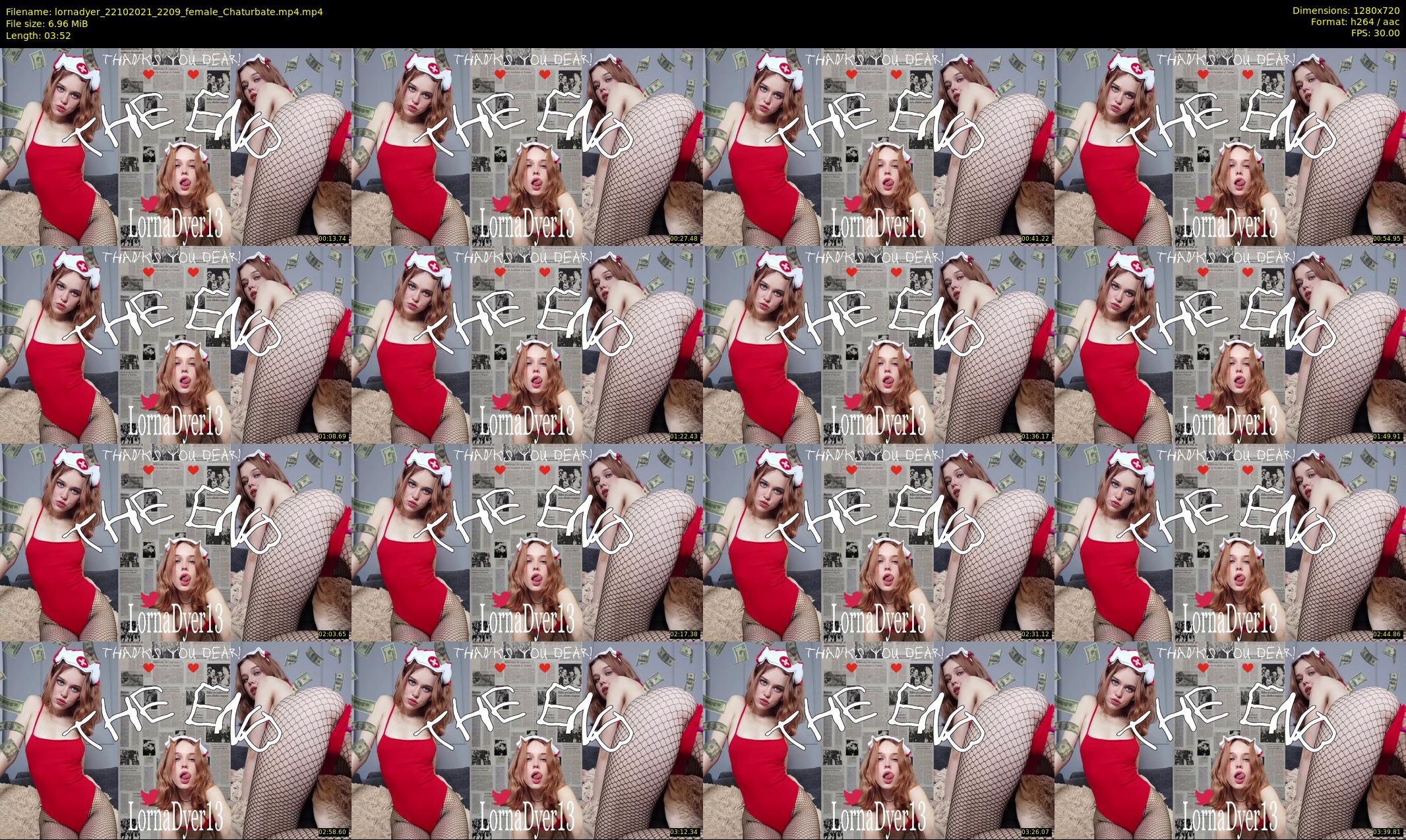 lornadyer — 4 minute Chaturbate female cam show recording, 720p, Oct 22, 2021