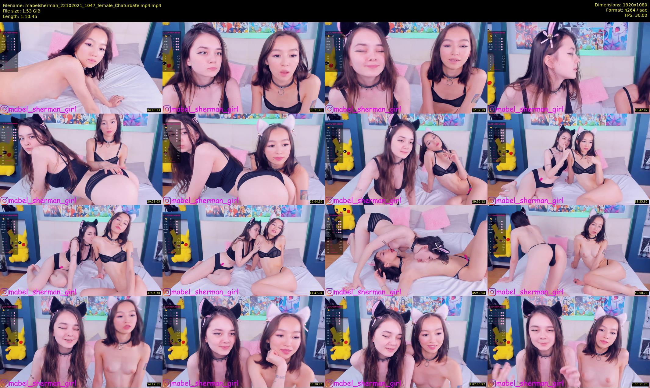 mabelsherman — 71 minute Chaturbate couple cam show recording, 1080p, Oct 22, 2021