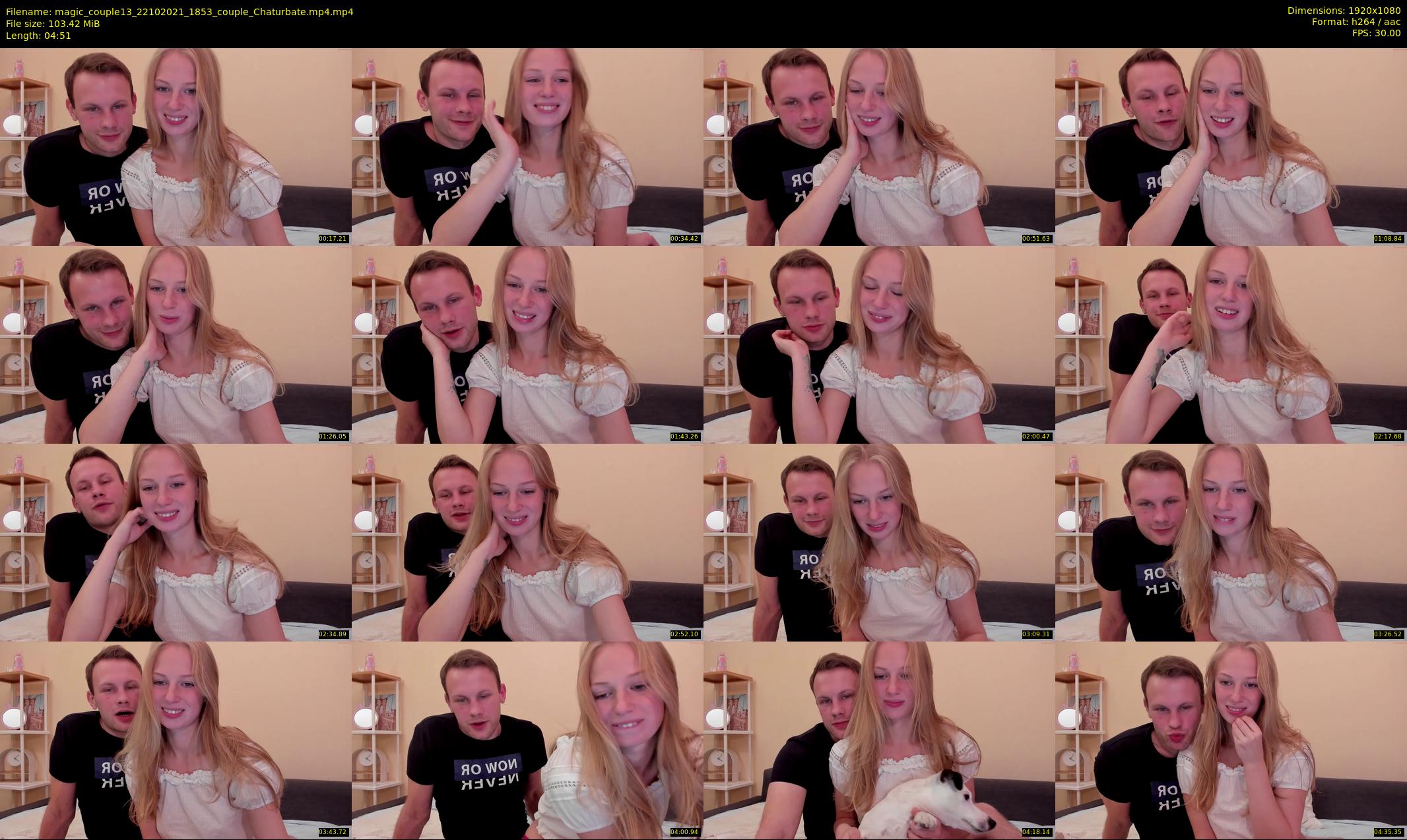 magic_couple13 — 5 minute Chaturbate couple cam show recording, 1080p, Oct 22, 2021