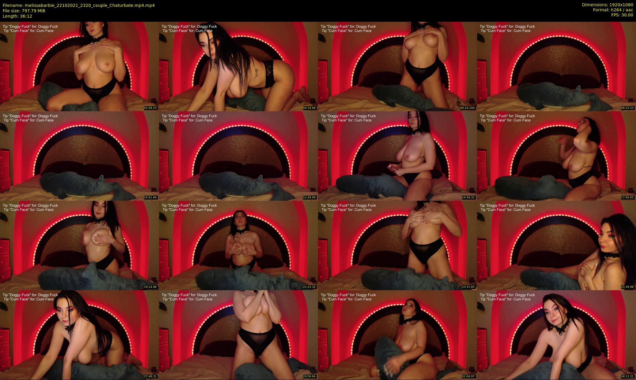 melissabarbie — 37 minute Chaturbate couple cam show recording, 1080p, Oct 22, 2021