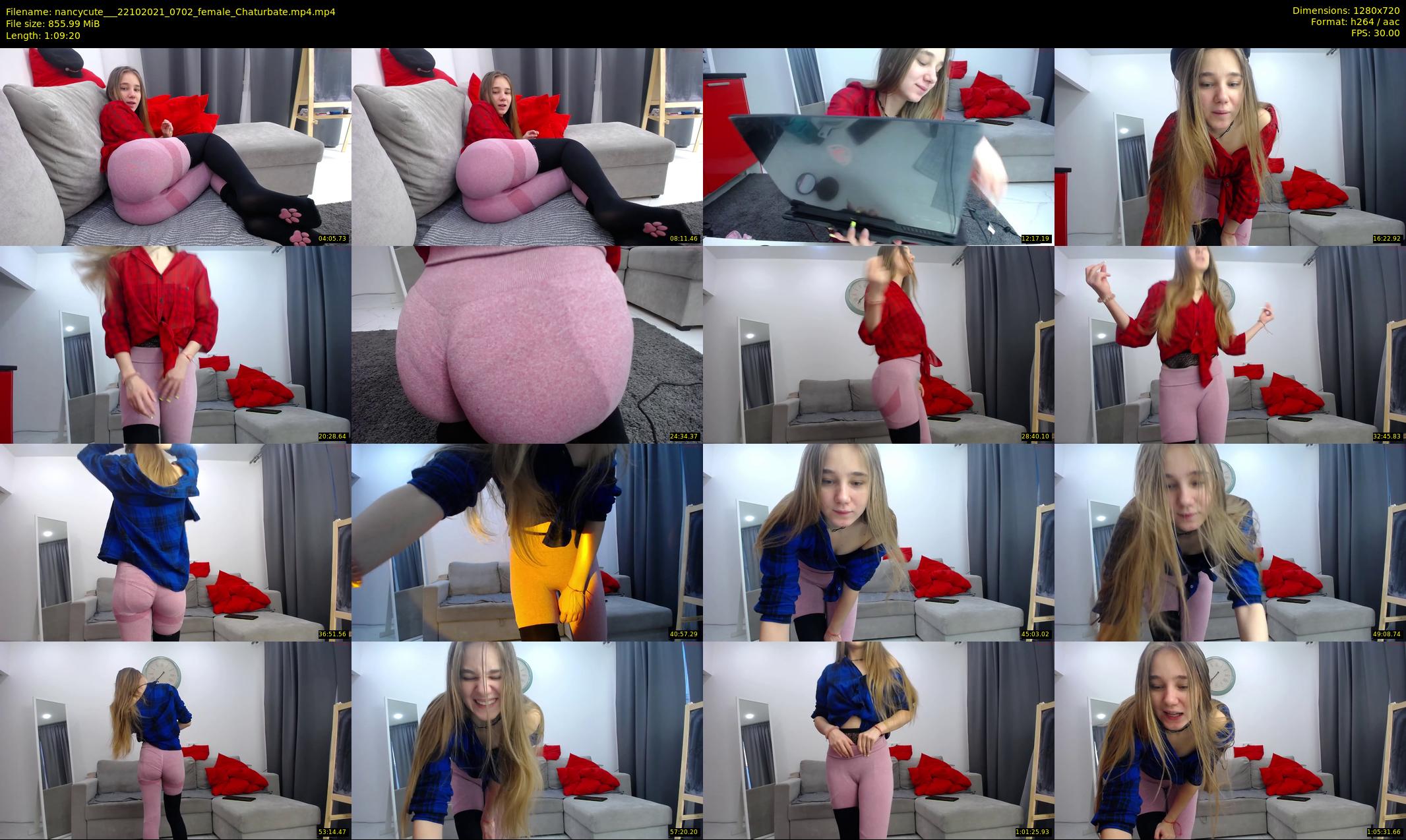 nancycute__ — 70 minute Chaturbate female cam show recording, 720p, Oct 22, 2021