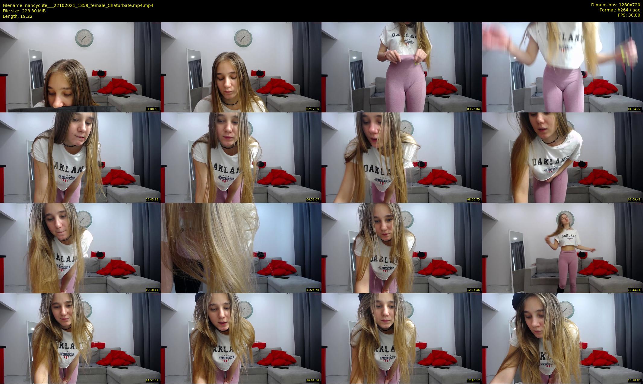 nancycute__ — 20 minute Chaturbate female cam show recording, 720p, Oct 22, 2021