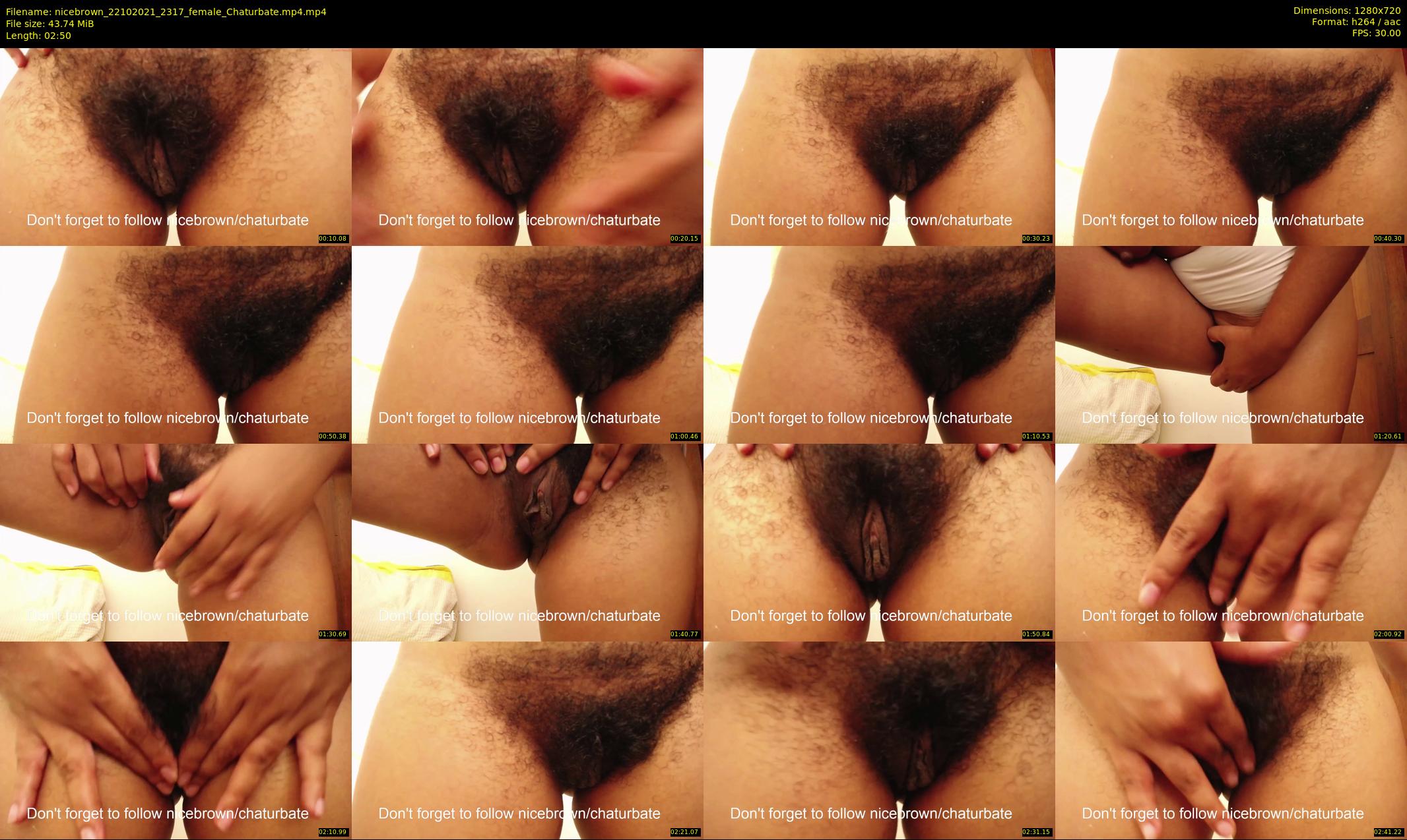 nicebrown — 3 minute Chaturbate female cam show recording, 720p, Oct 22, 2021