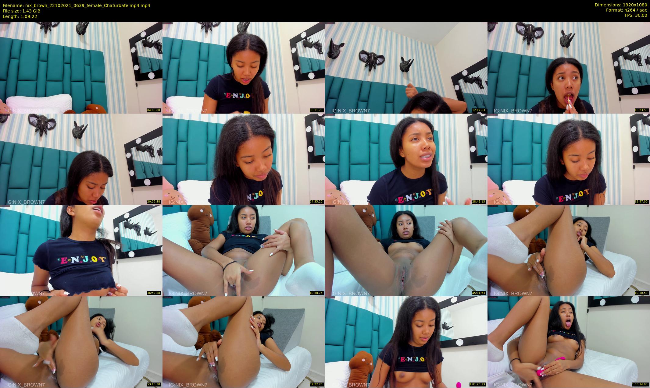nix_brown — 70 minute Chaturbate female cam show recording, 1080p, Oct 22, 2021