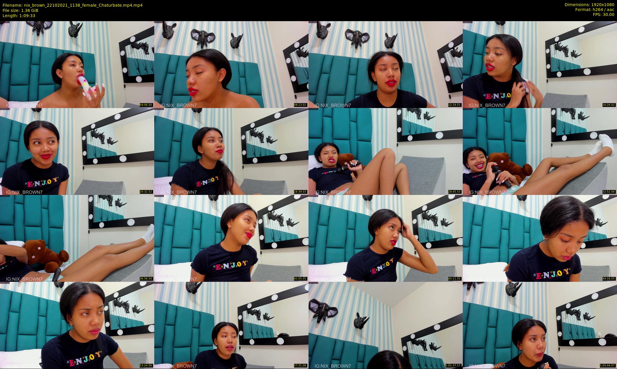 nix_brown — 70 minute Chaturbate female cam show recording, 1080p, Oct 22, 2021