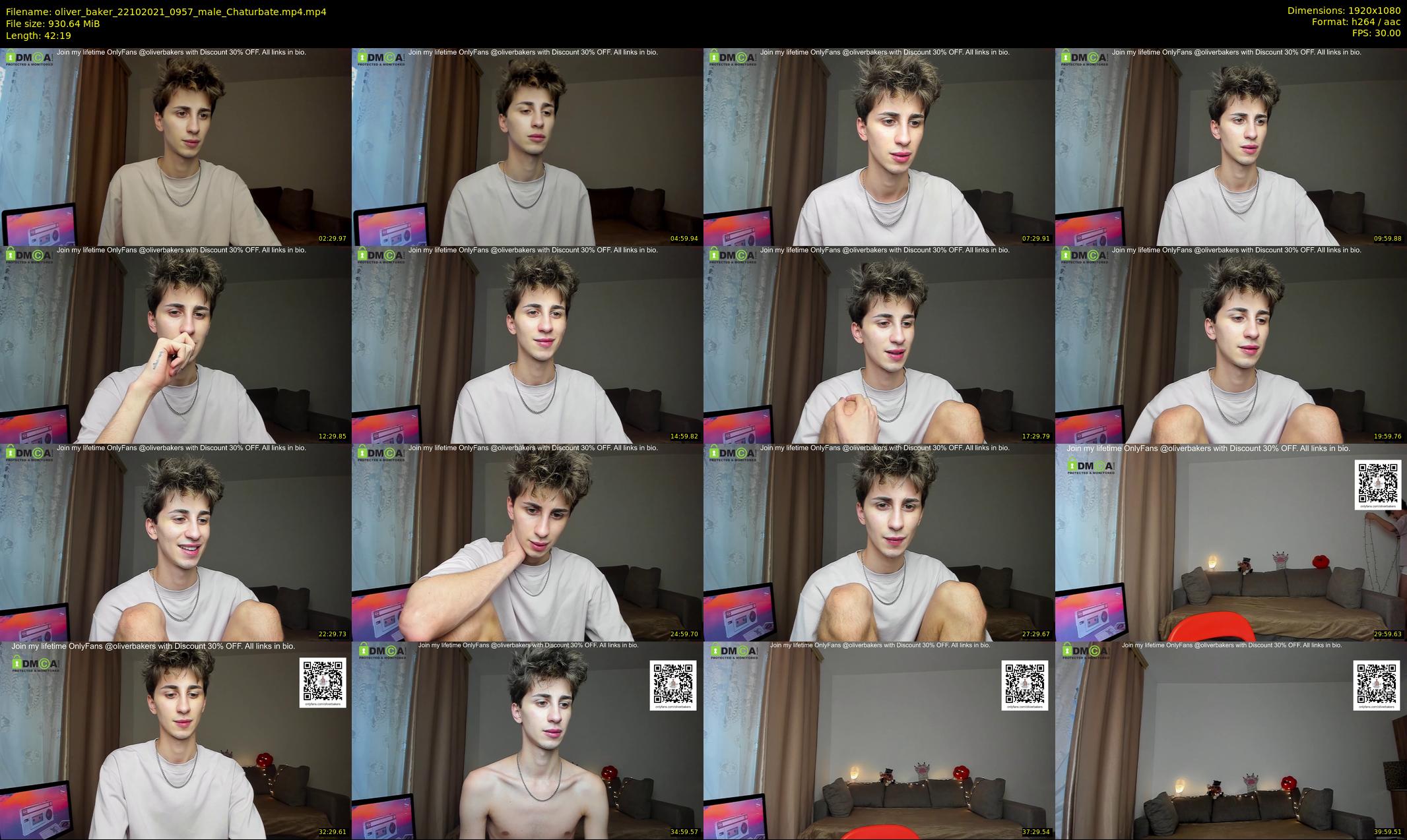 oliver_baker — 43 minute Chaturbate male cam show recording, 1080p, Oct 22, 2021