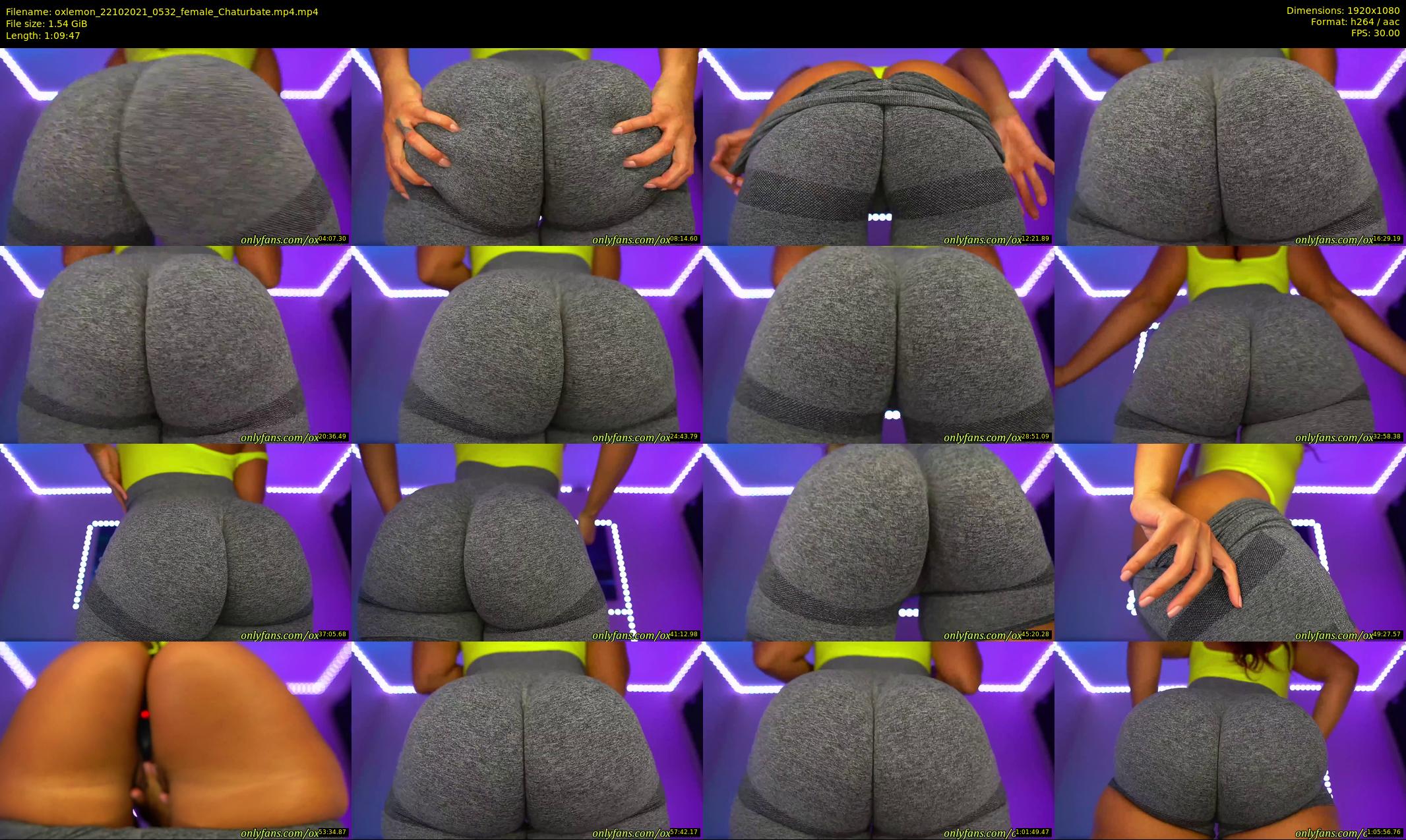 oxlemon — 70 minute Chaturbate female cam show recording, 1080p, Oct 22, 2021