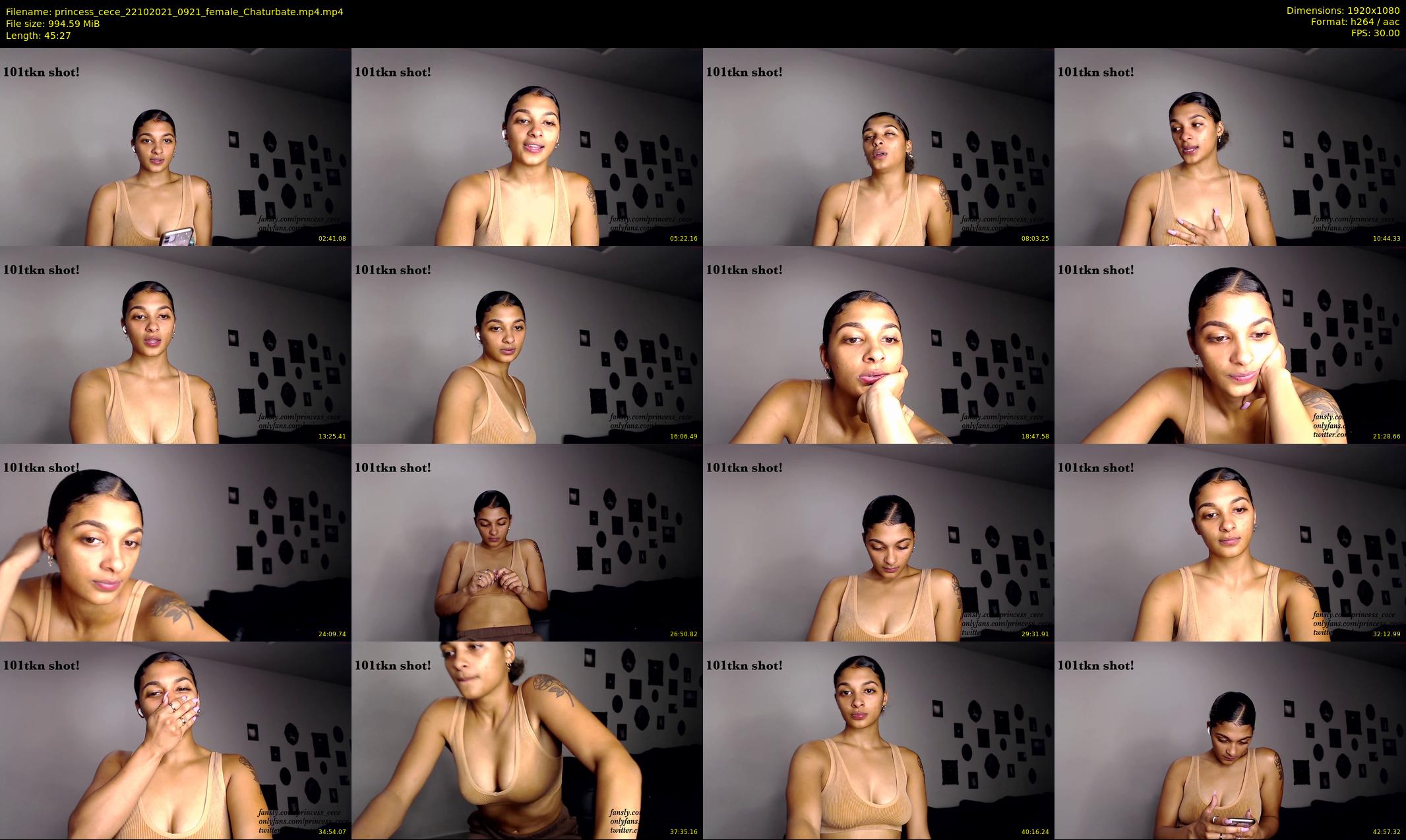 princess_cece — 46 minute Chaturbate female cam show recording, 1080p, Oct 22, 2021