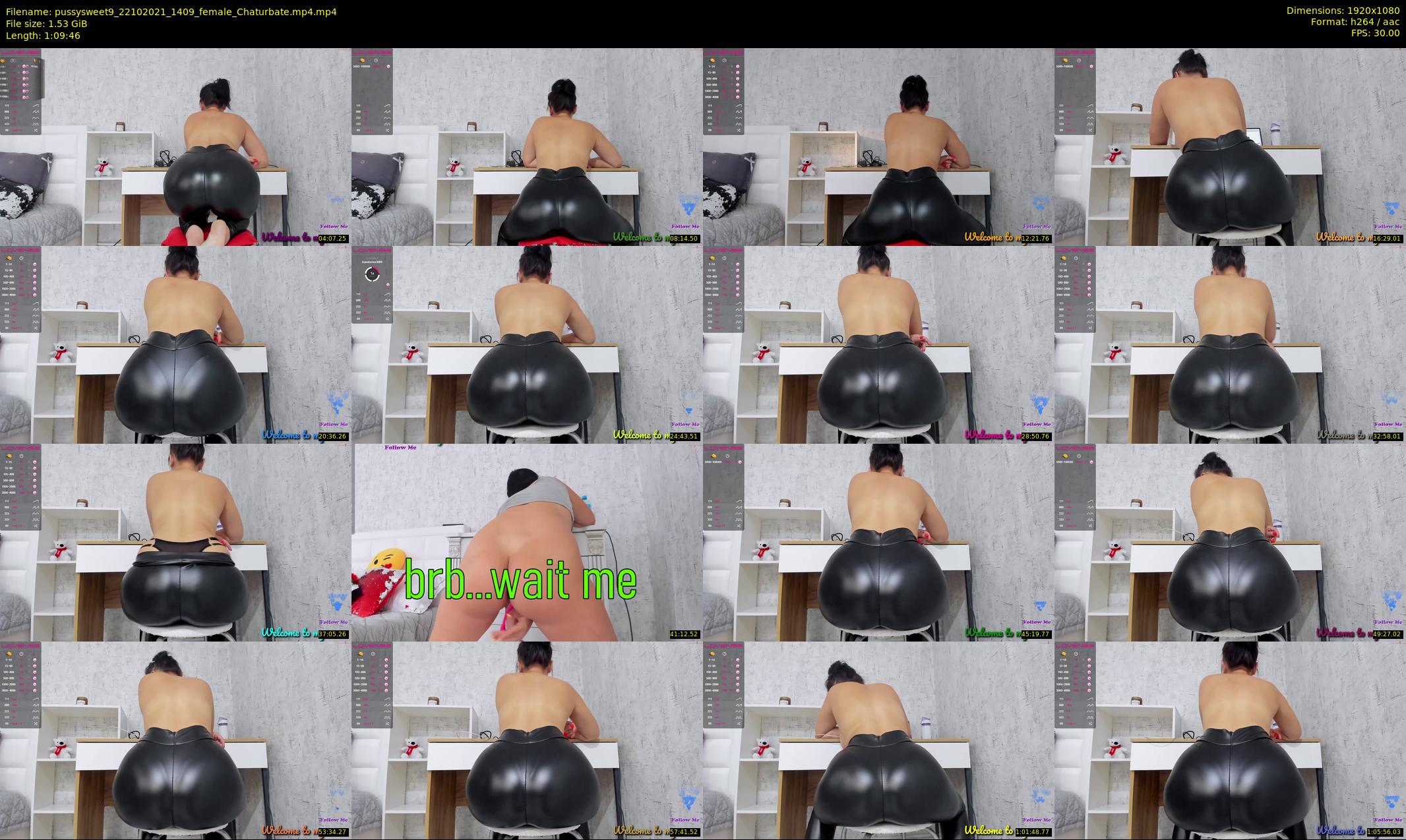 pussysweet9 — 70 minute Chaturbate female cam show recording, 1080p, Oct 22, 2021