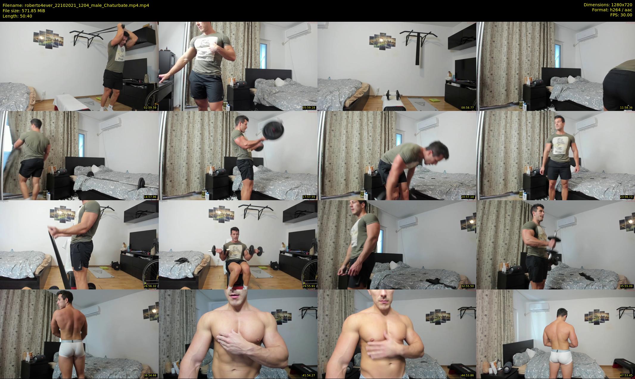 roberto4ever — 51 minute Chaturbate male cam show recording, 720p, Oct 22, 2021