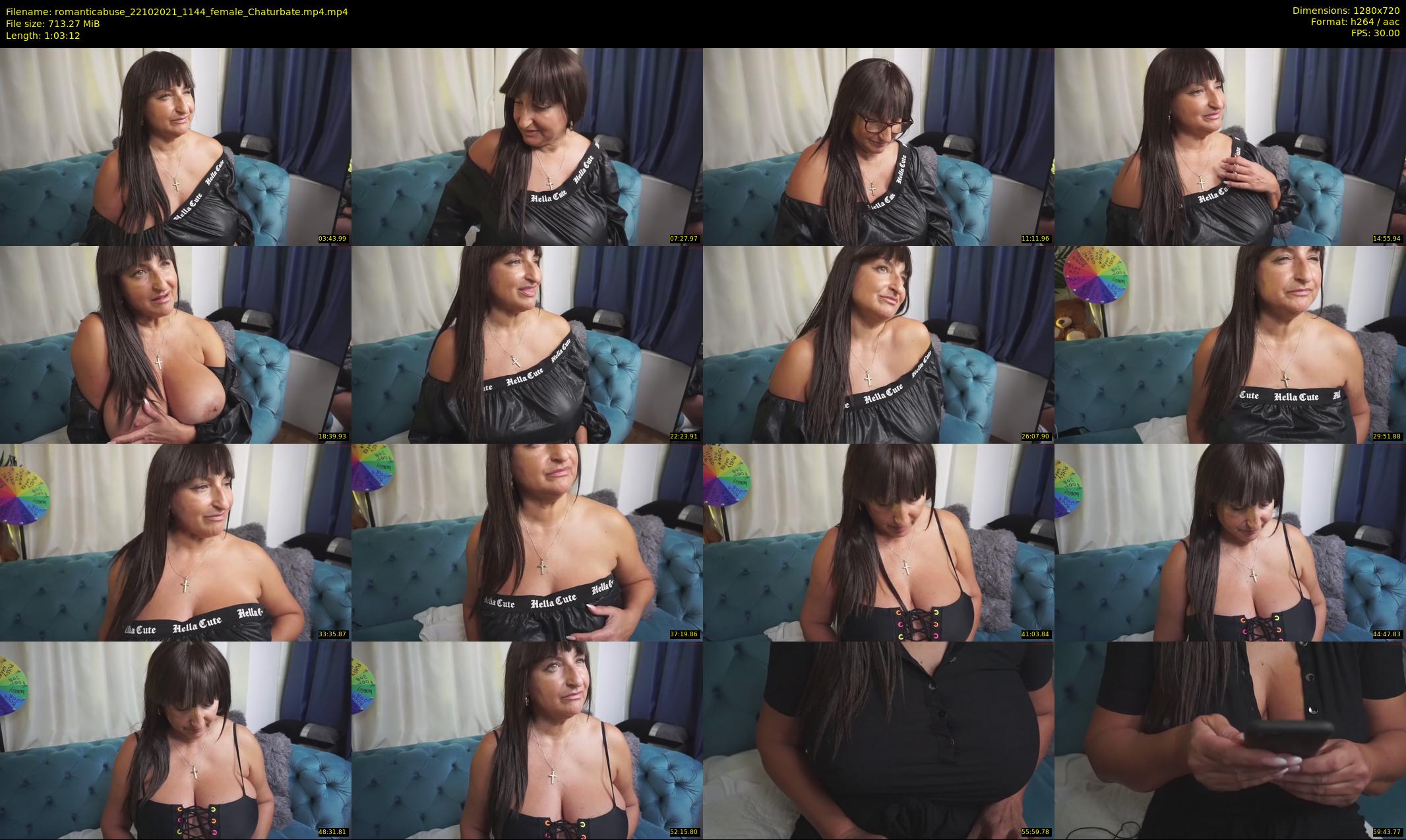romanticabuse — 64 minute Chaturbate female cam show recording, 720p, Oct 22, 2021