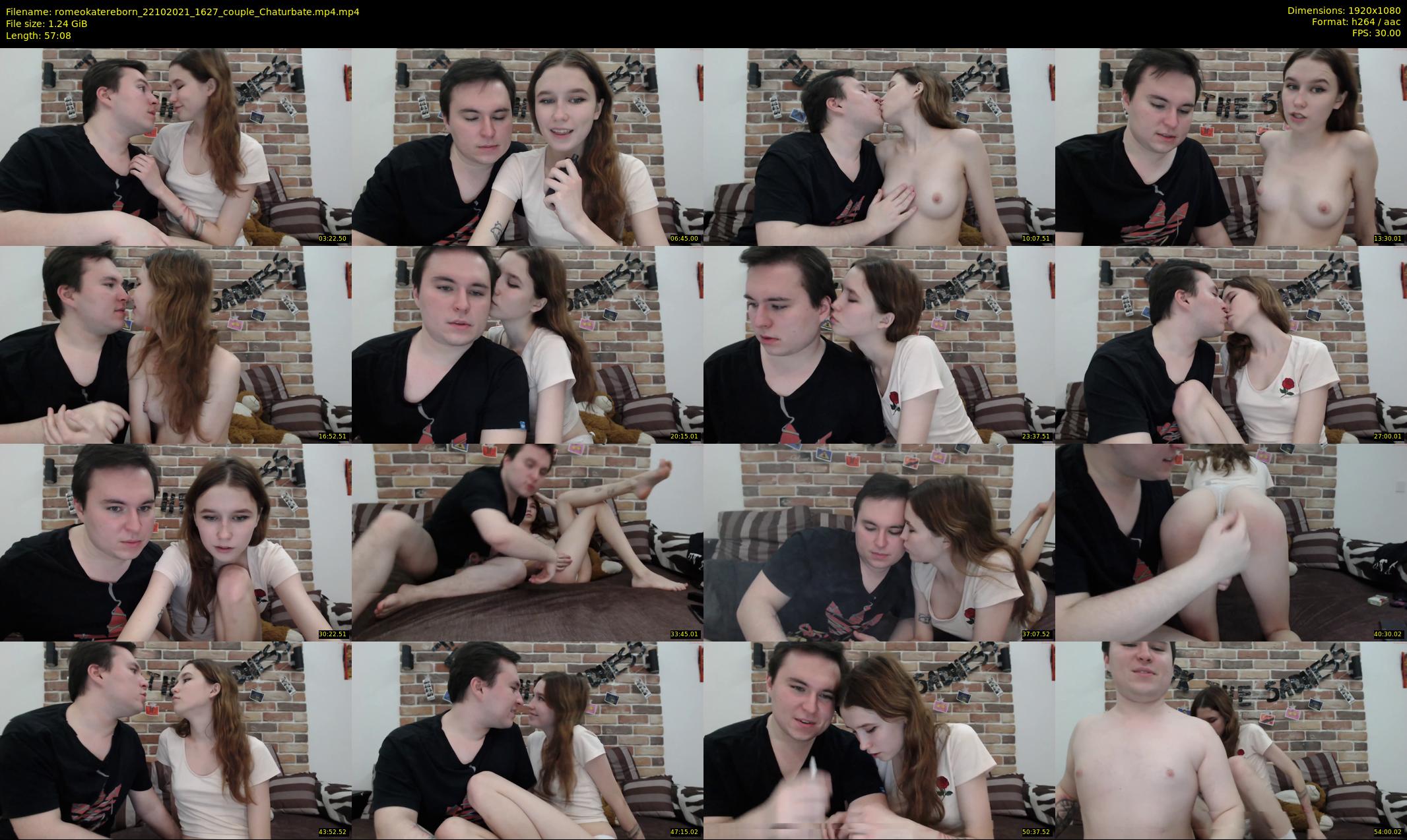 romeokatereborn — 58 minute Chaturbate couple cam show recording, 1080p, Oct 22, 2021