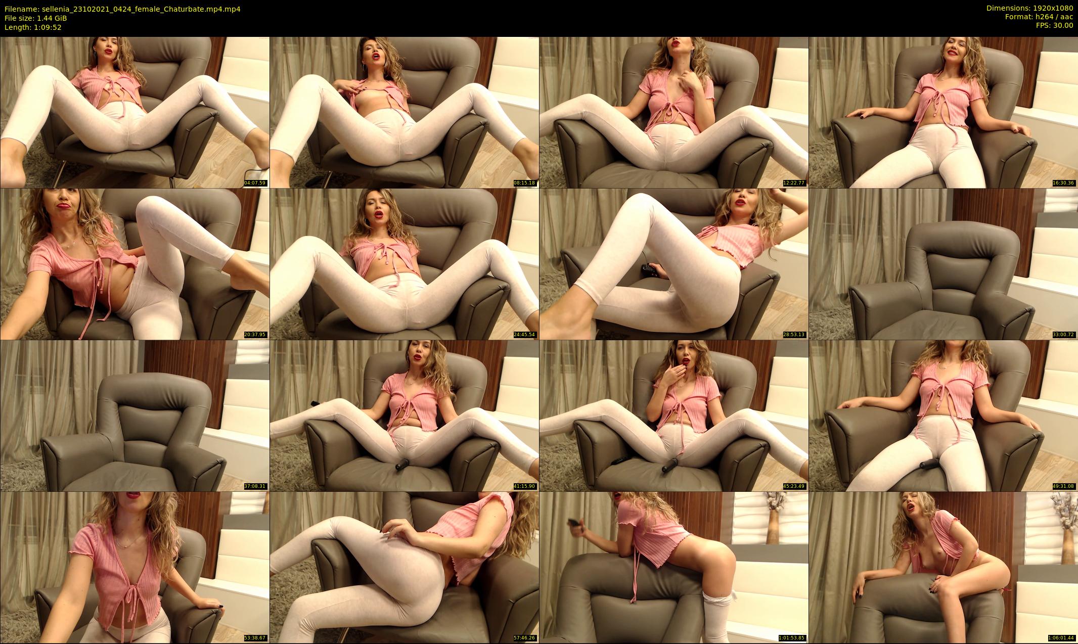 sellenia — 70 minute Chaturbate female cam show recording, 1080p, Oct 23, 2021