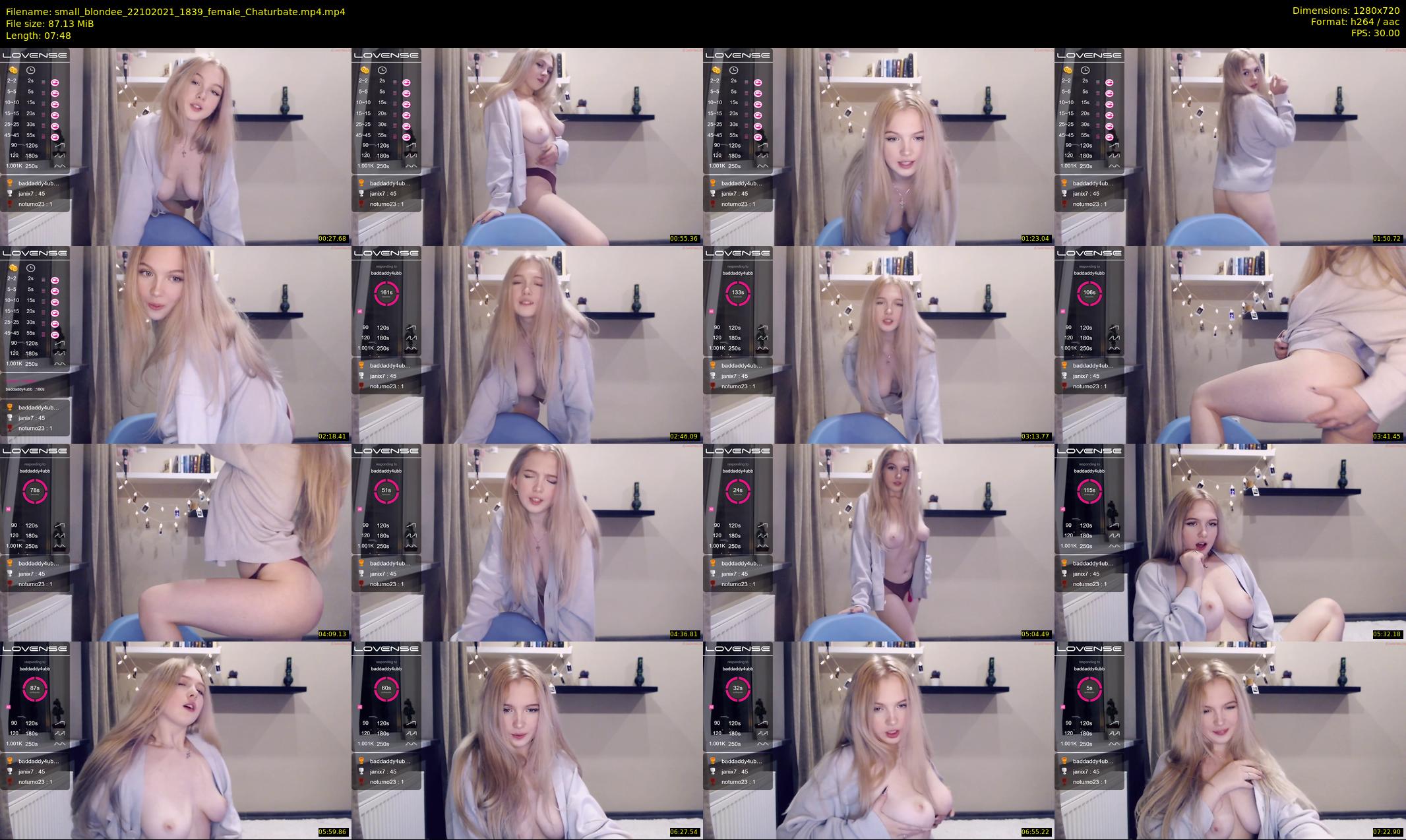 small_blondee — 8 minute Chaturbate female cam show recording, 720p, Oct 22, 2021