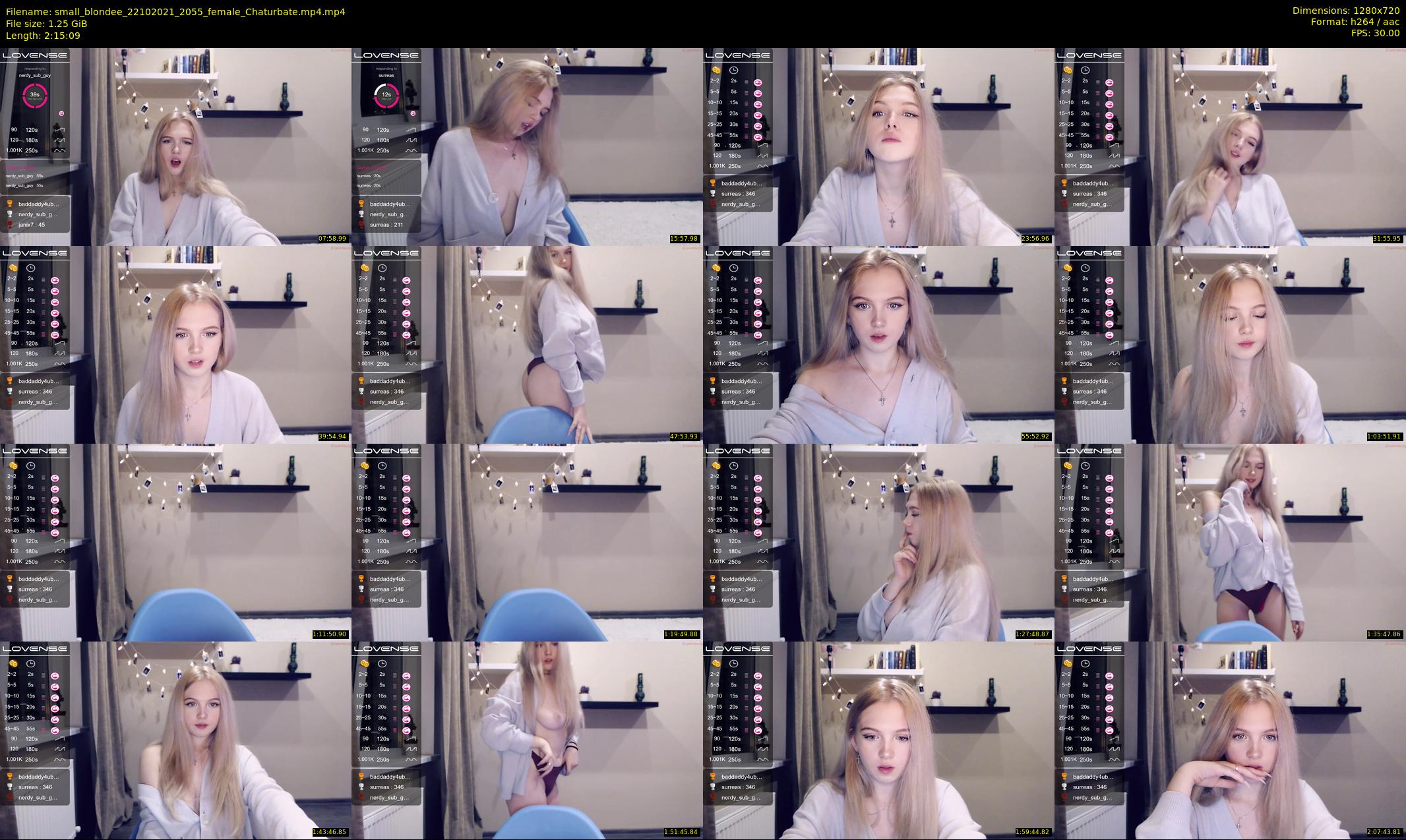 small_blondee — 136 minute Chaturbate female cam show recording, 720p, Oct 22, 2021