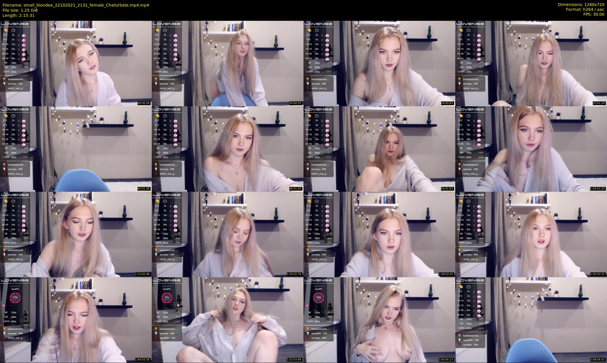small_blondee — 136 minute Chaturbate female cam show recording, 720p, Oct 22, 2021