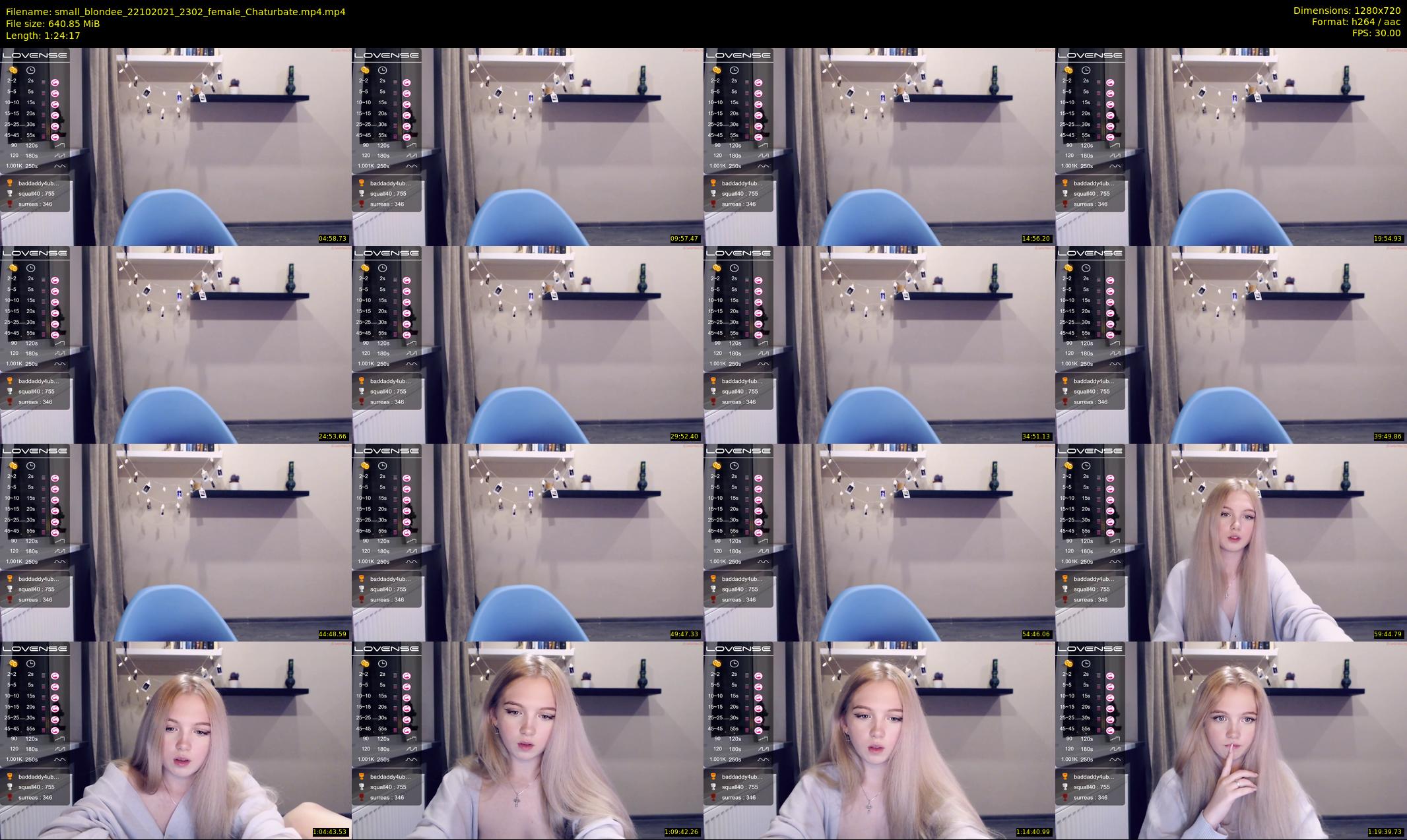 small_blondee — 85 minute Chaturbate female cam show recording, 720p, Oct 22, 2021