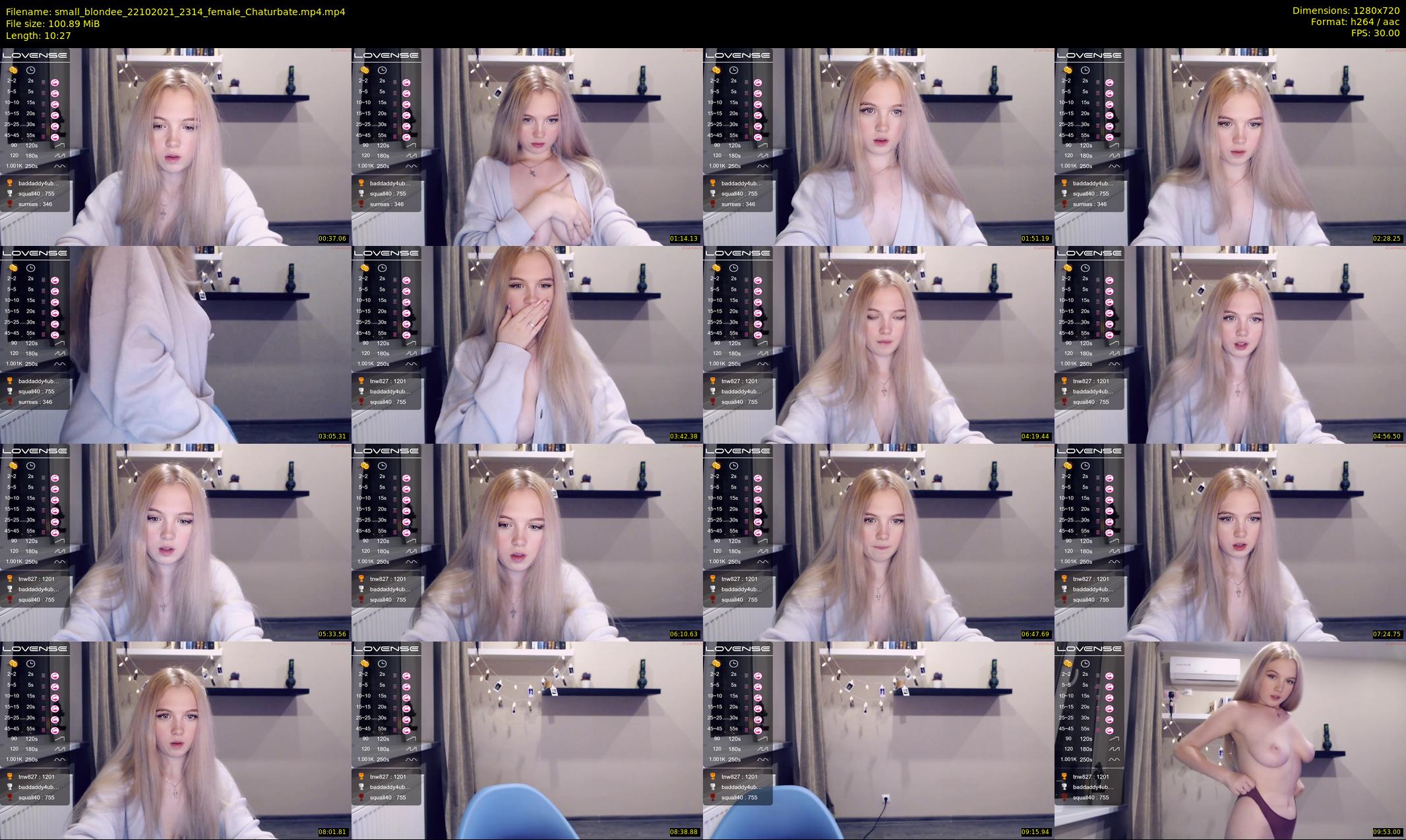 small_blondee — 11 minute Chaturbate female cam show recording, 720p, Oct 22, 2021