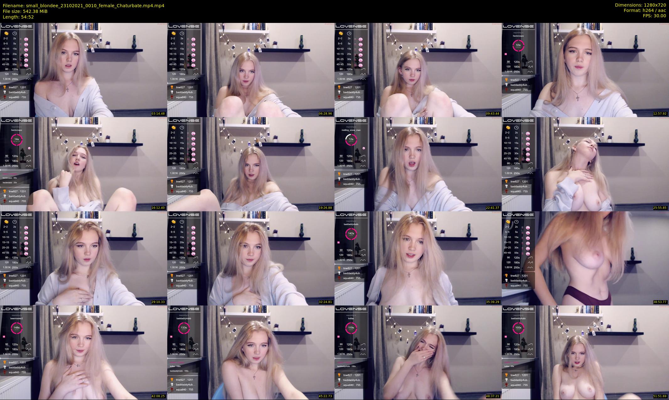 small_blondee — 55 minute Chaturbate female cam show recording, 720p, Oct 23, 2021