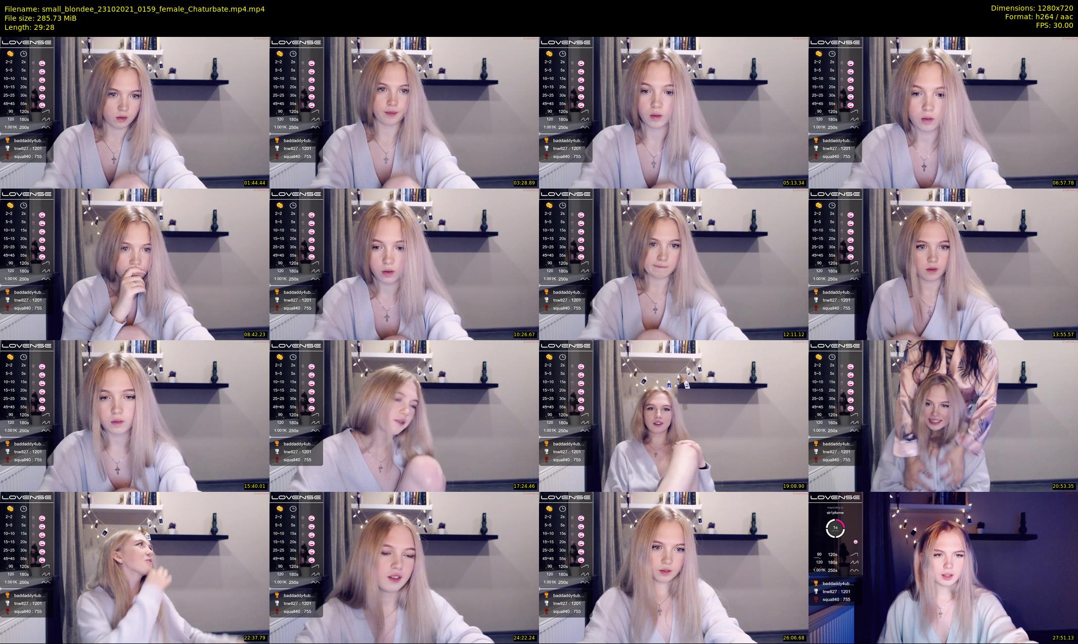small_blondee — 30 minute Chaturbate female cam show recording, 720p, Oct 23, 2021