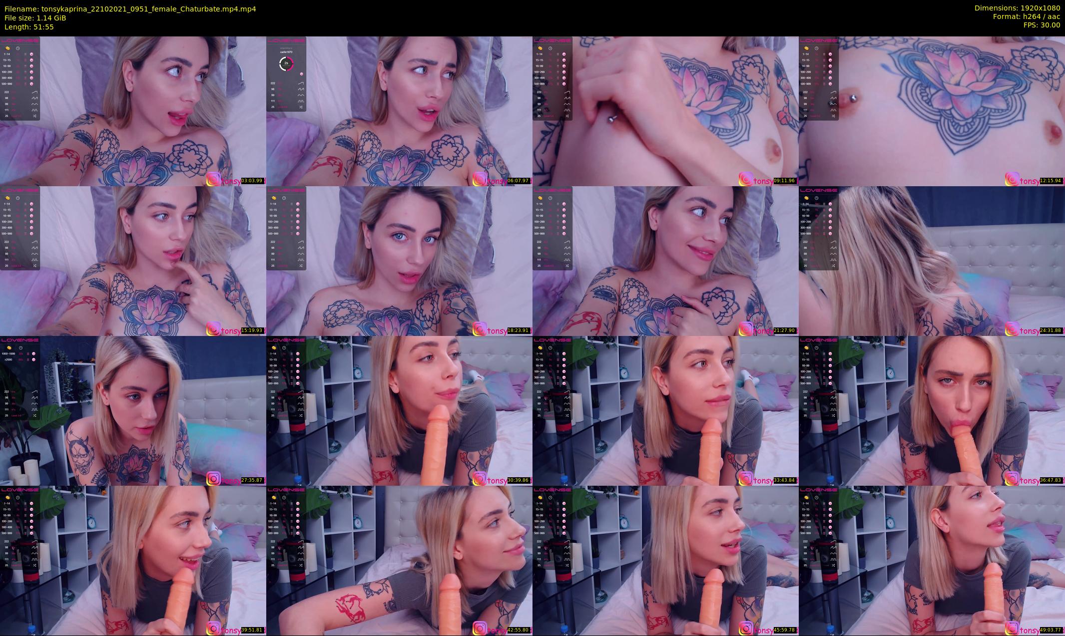 tonsykaprina — 52 minute Chaturbate couple cam show recording, 1080p, Oct 22, 2021