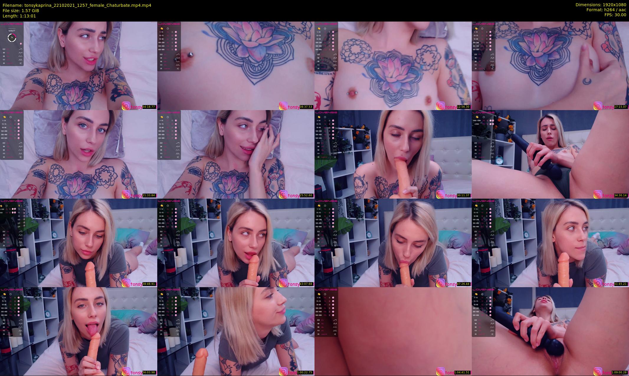 tonsykaprina — 74 minute Chaturbate couple cam show recording, 1080p, Oct 22, 2021