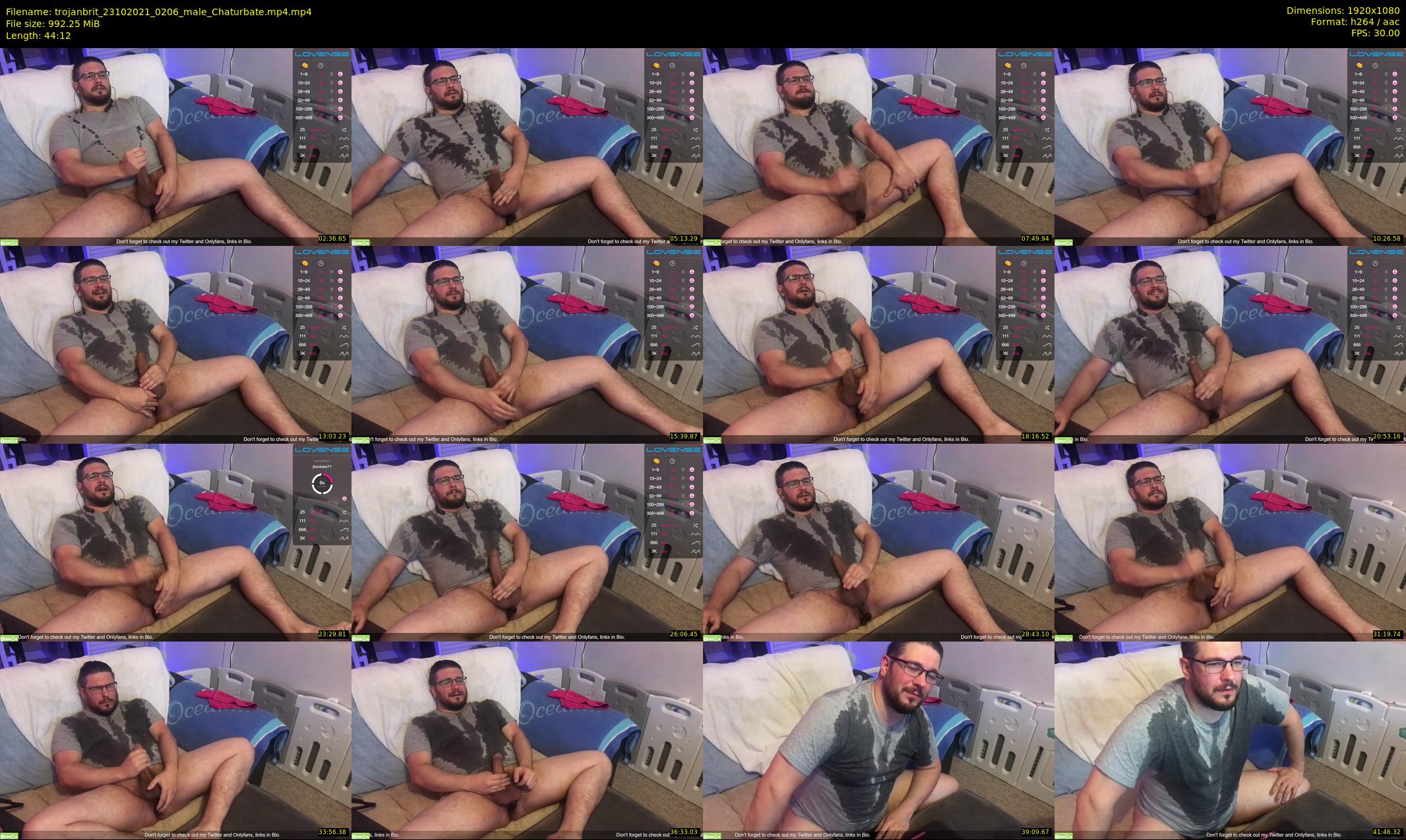 trojanbrit — 45 minute Chaturbate male cam show recording, 1080p, Oct 23, 2021