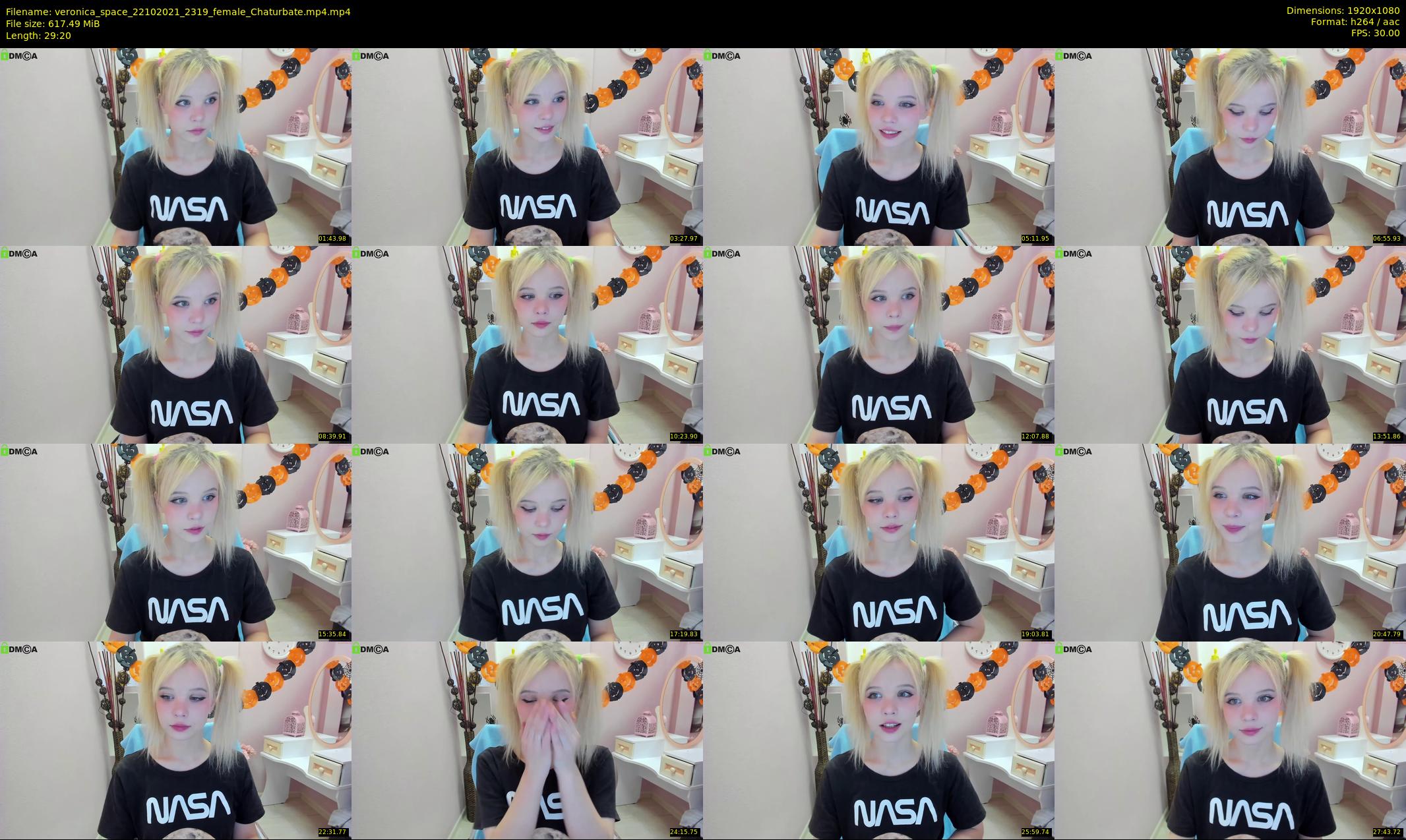 veronica_space — 30 minute Chaturbate female cam show recording, 1080p, Oct 22, 2021